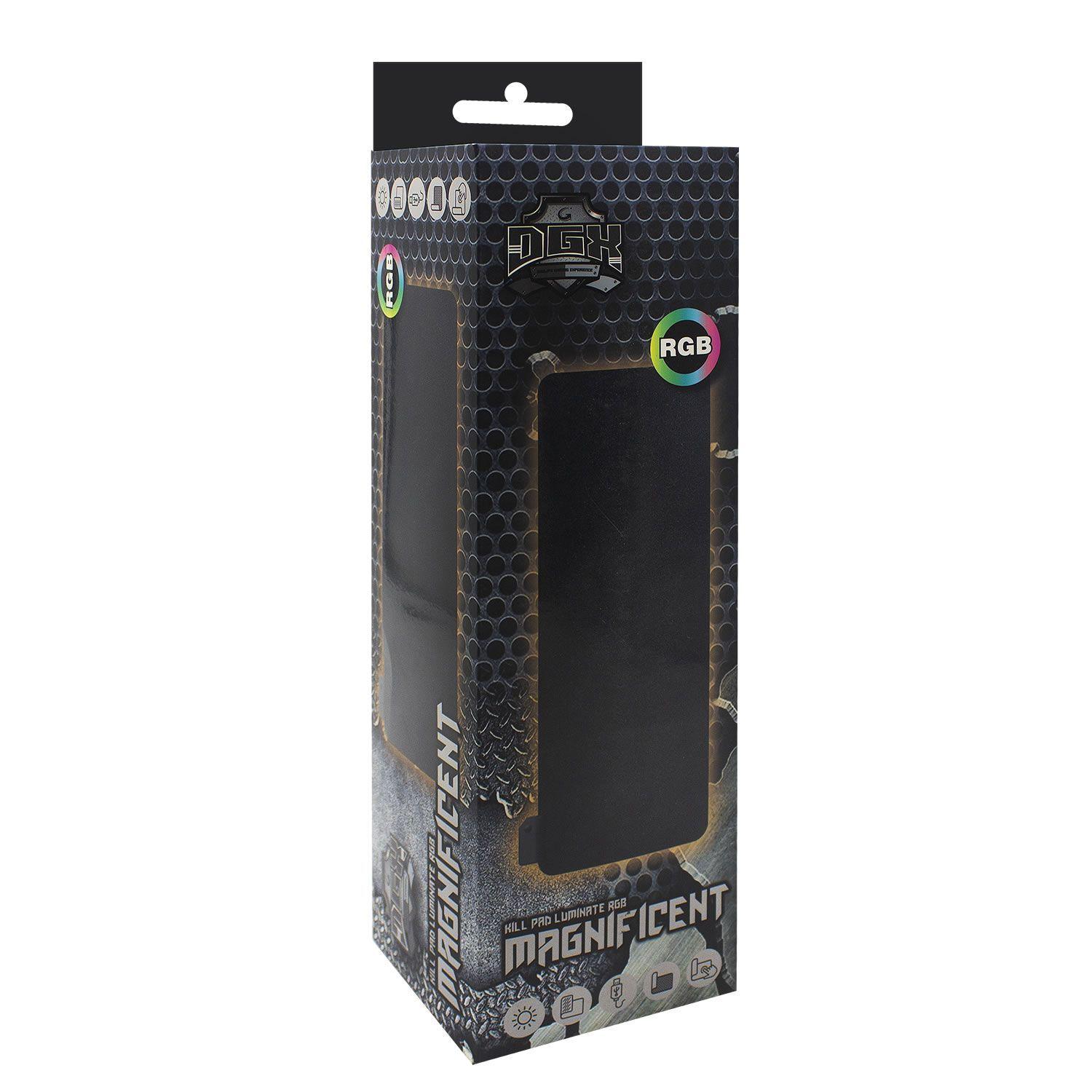 Mouse Pad Gamer DGX Usb Led Rgb XL 70x30 MOD4-1