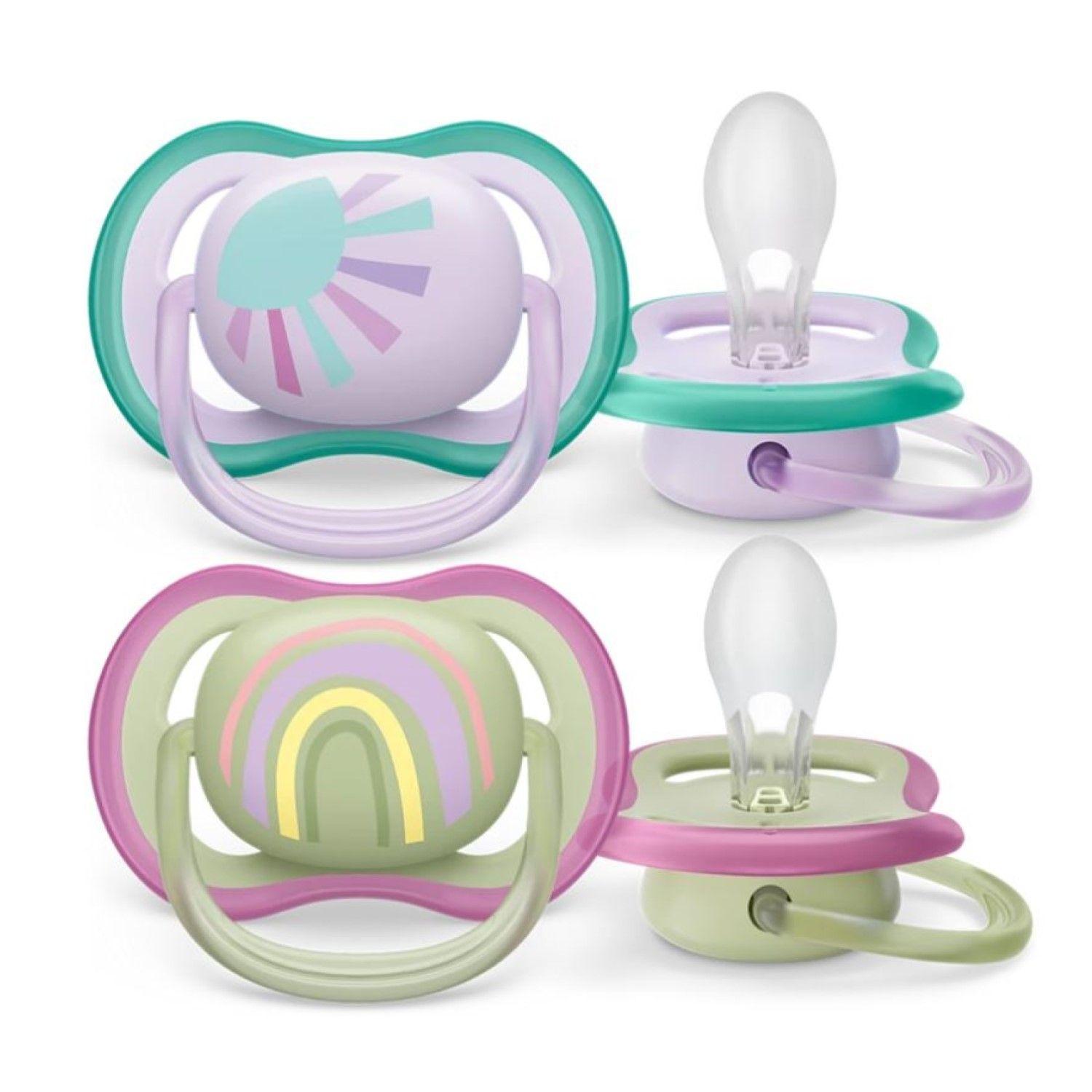 Pack 2 Chupetes Avent Ultra Air 0-6m SCF085/59-2