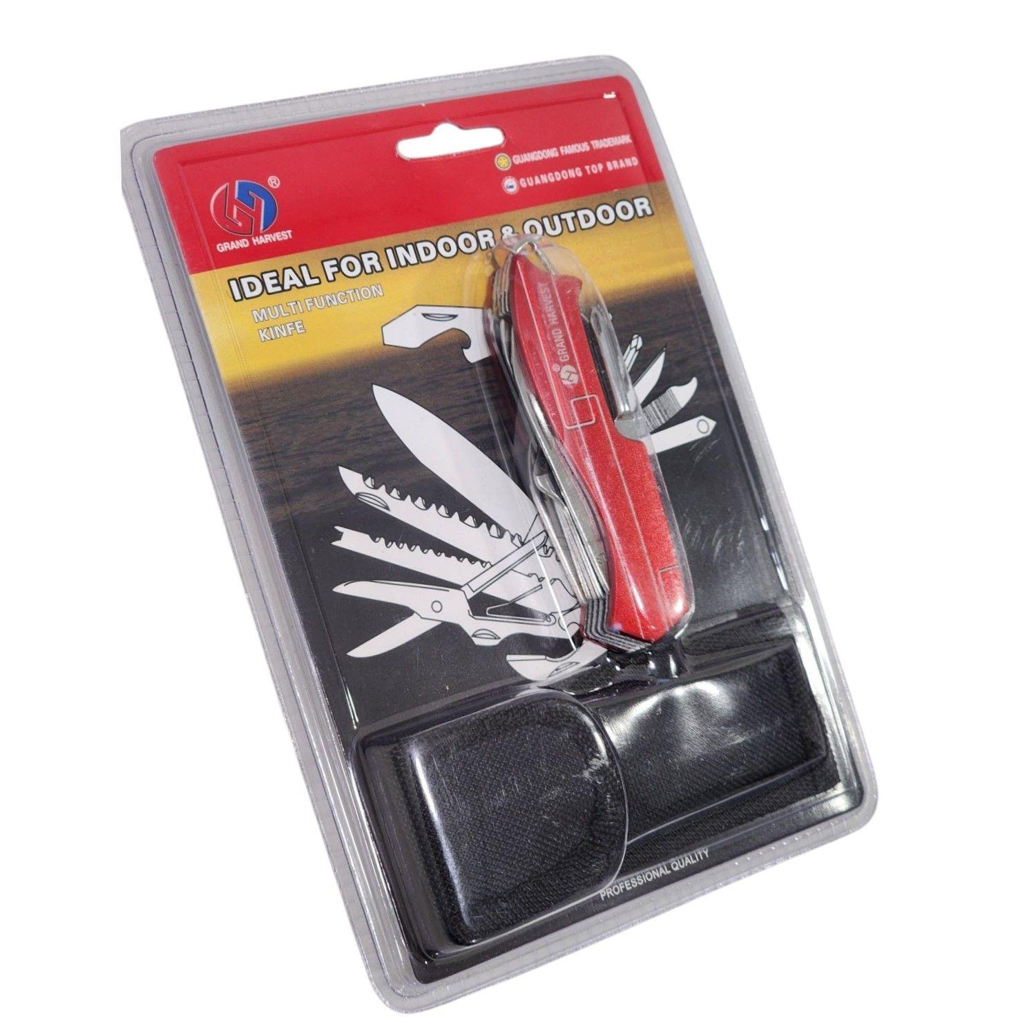 Navaja Multiuso Grand Harvest 15 Funciones 11370 Roja-2