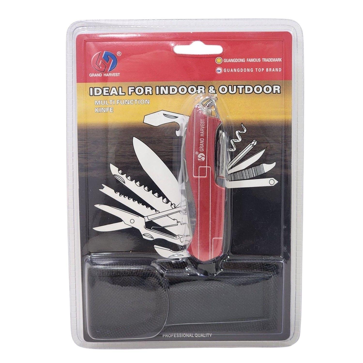 Navaja Multiuso Grand Harvest 15 Funciones 11370 Roja-3