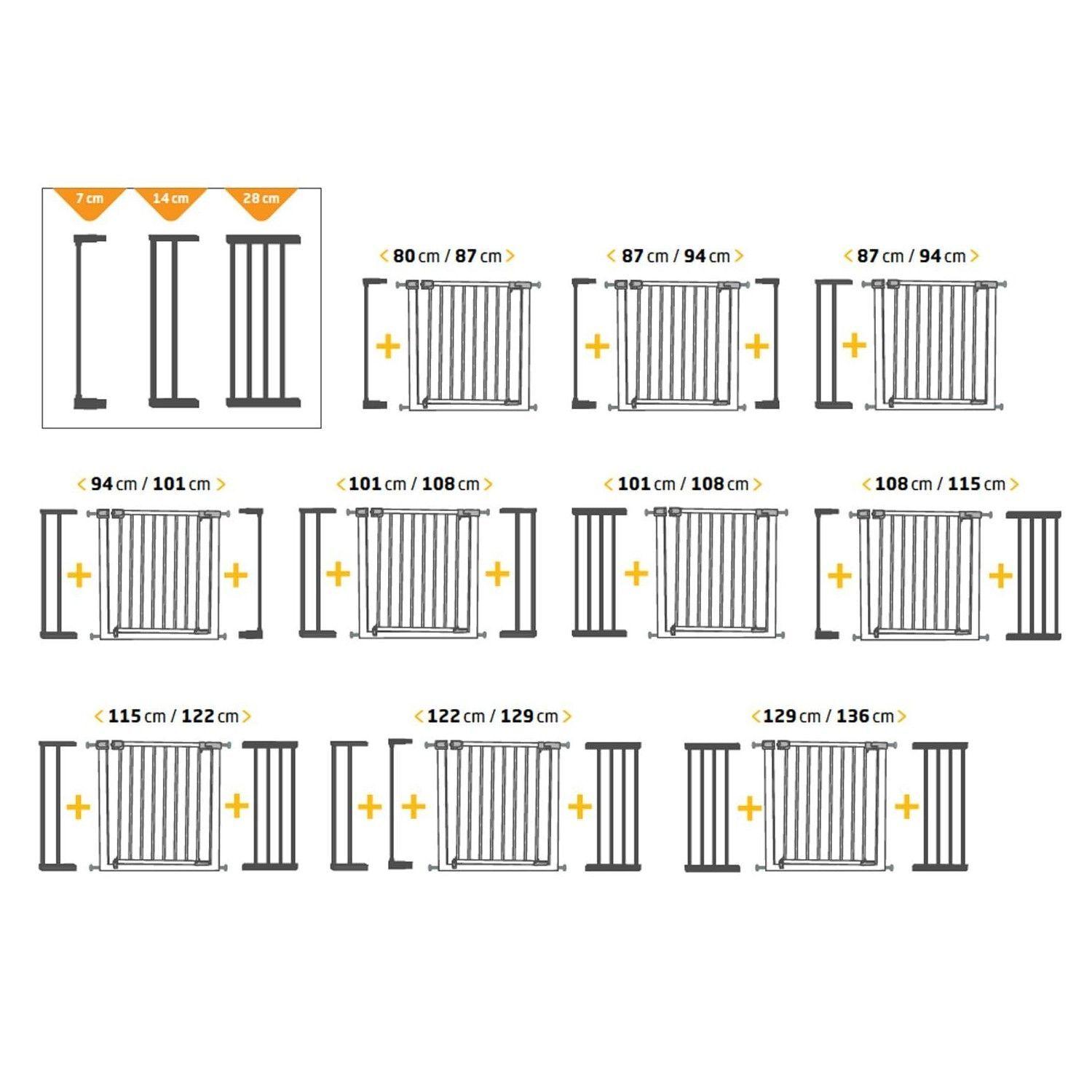 Reja Puerta Protección Metálica Auto Close Safety 1st 73-129cm-7