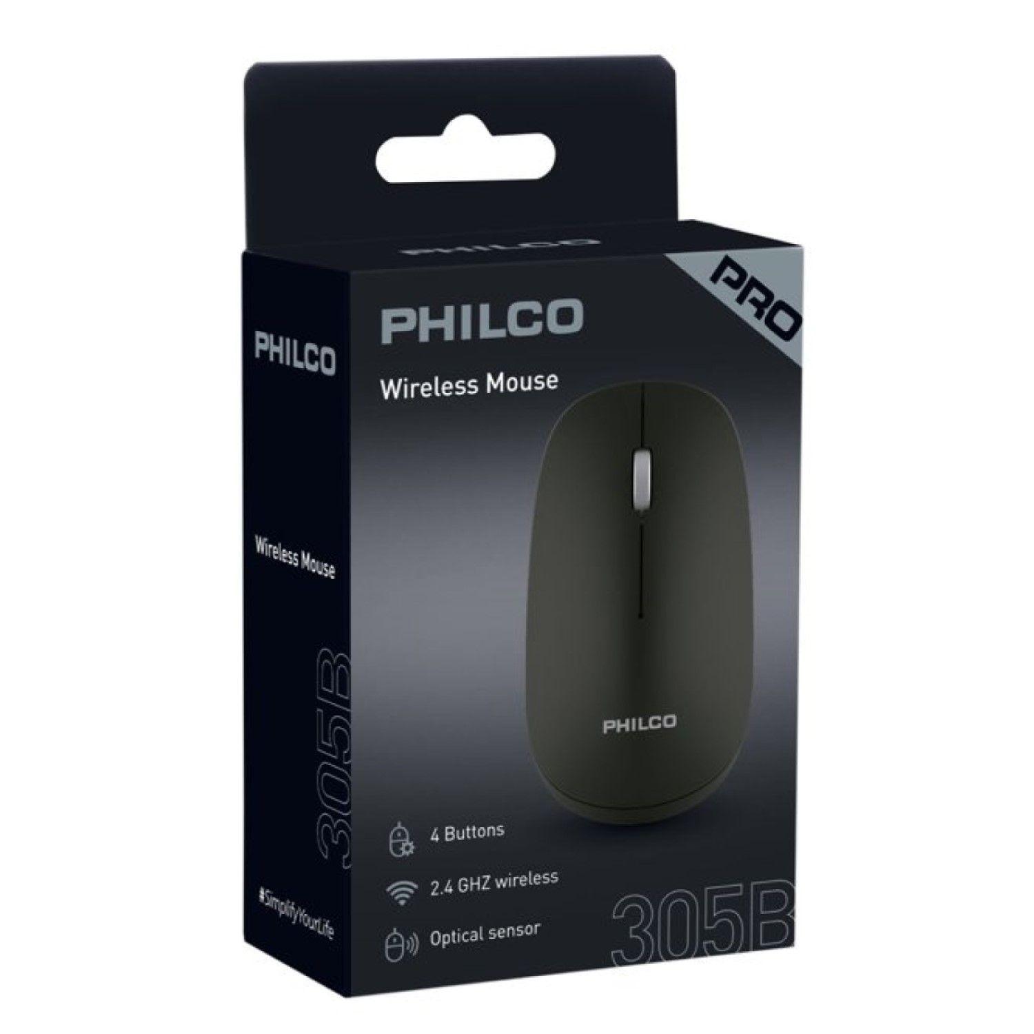 Mouse Inalámbrico USB Óptico Philco Pro 29PPR7305B Negro-6