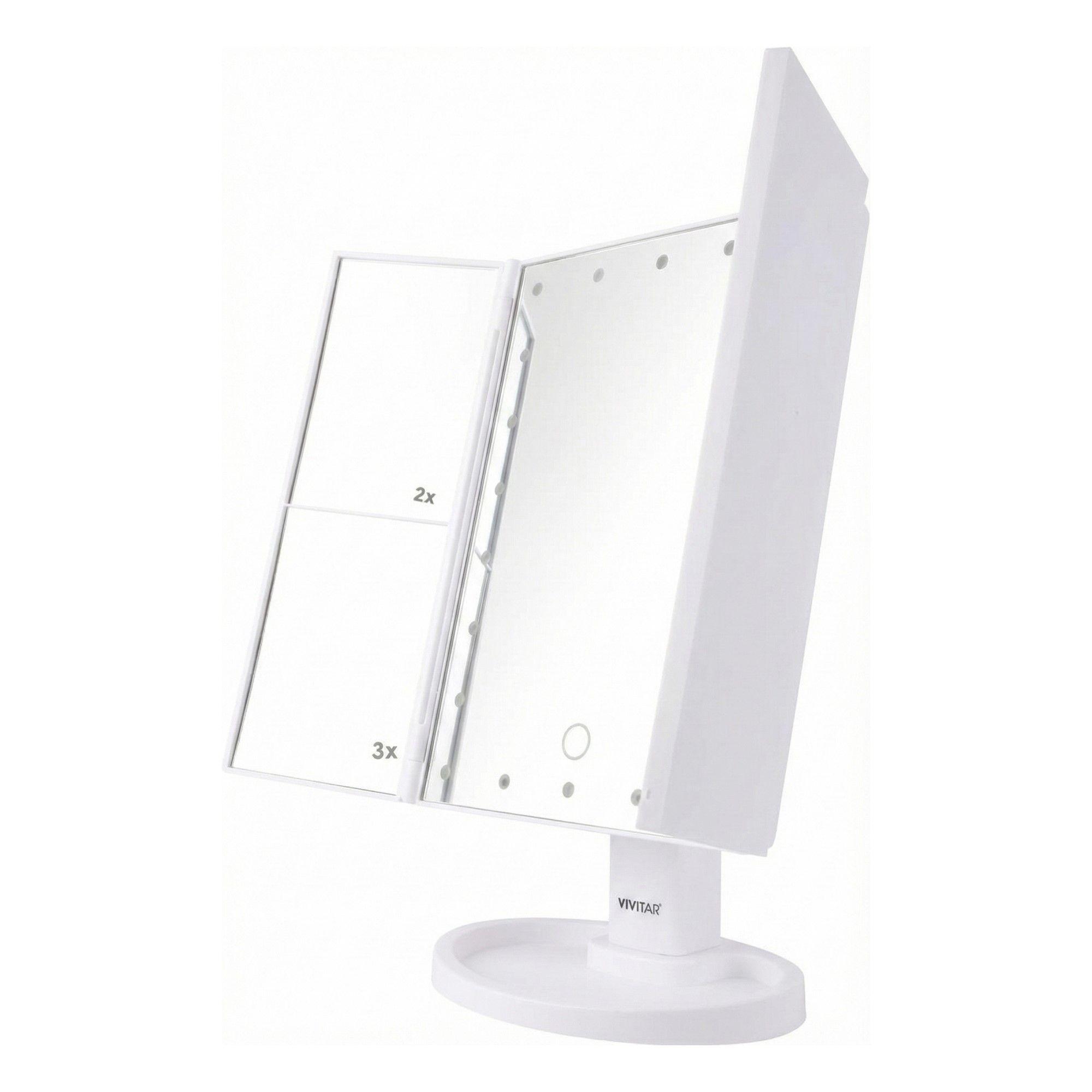 Espejo Plegable Vivitar Aumento 1x2x3x 22 Led MR1307-4