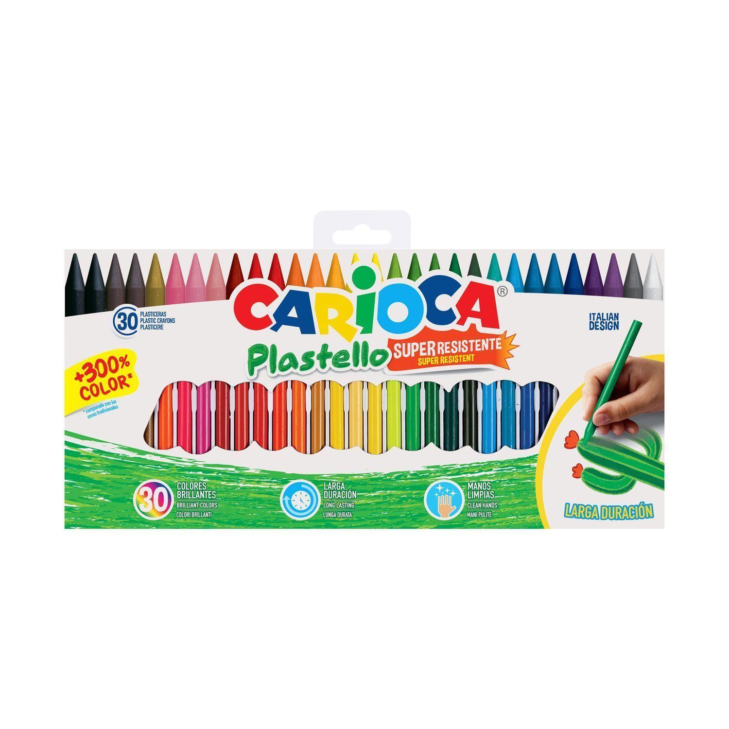 Crayones Carioca Plastello 30 Unidades-0