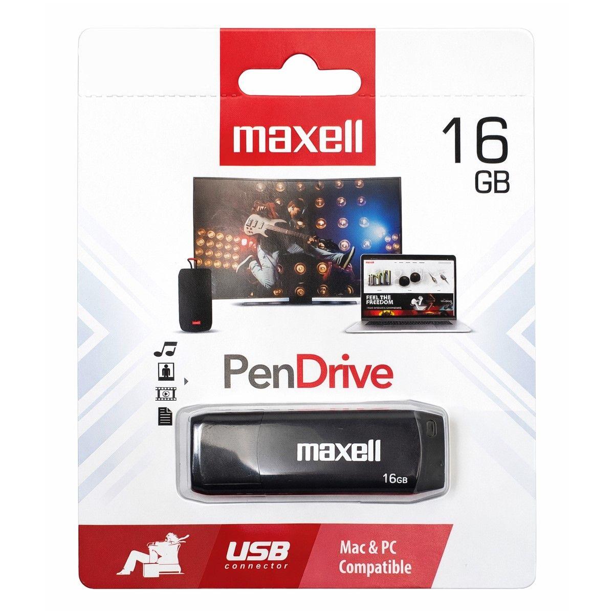 Pendrive Maxell 16Gb USBPD 2.0 Gris-2