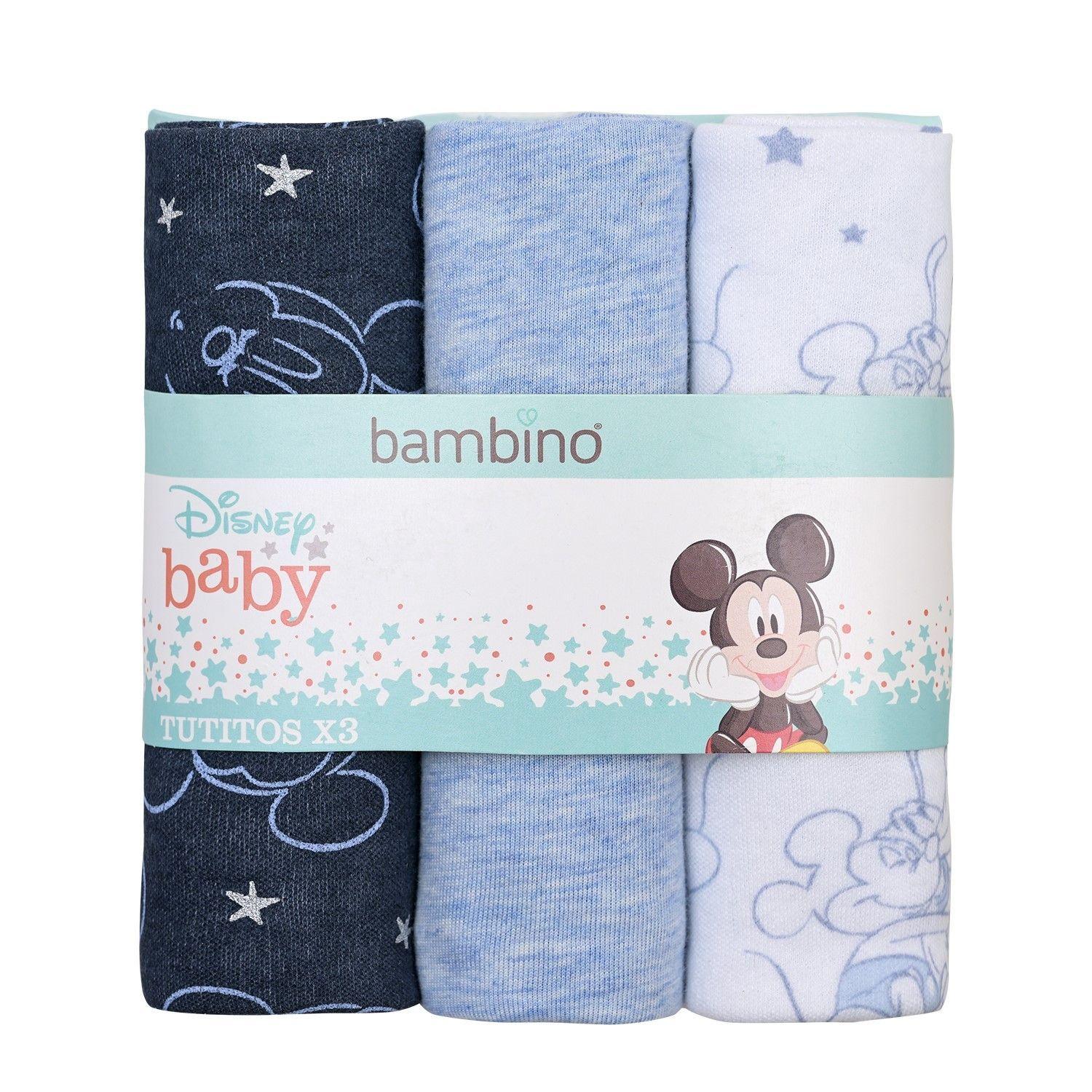 Pack 3 Tutos Suavecitos Azul Mickey-0