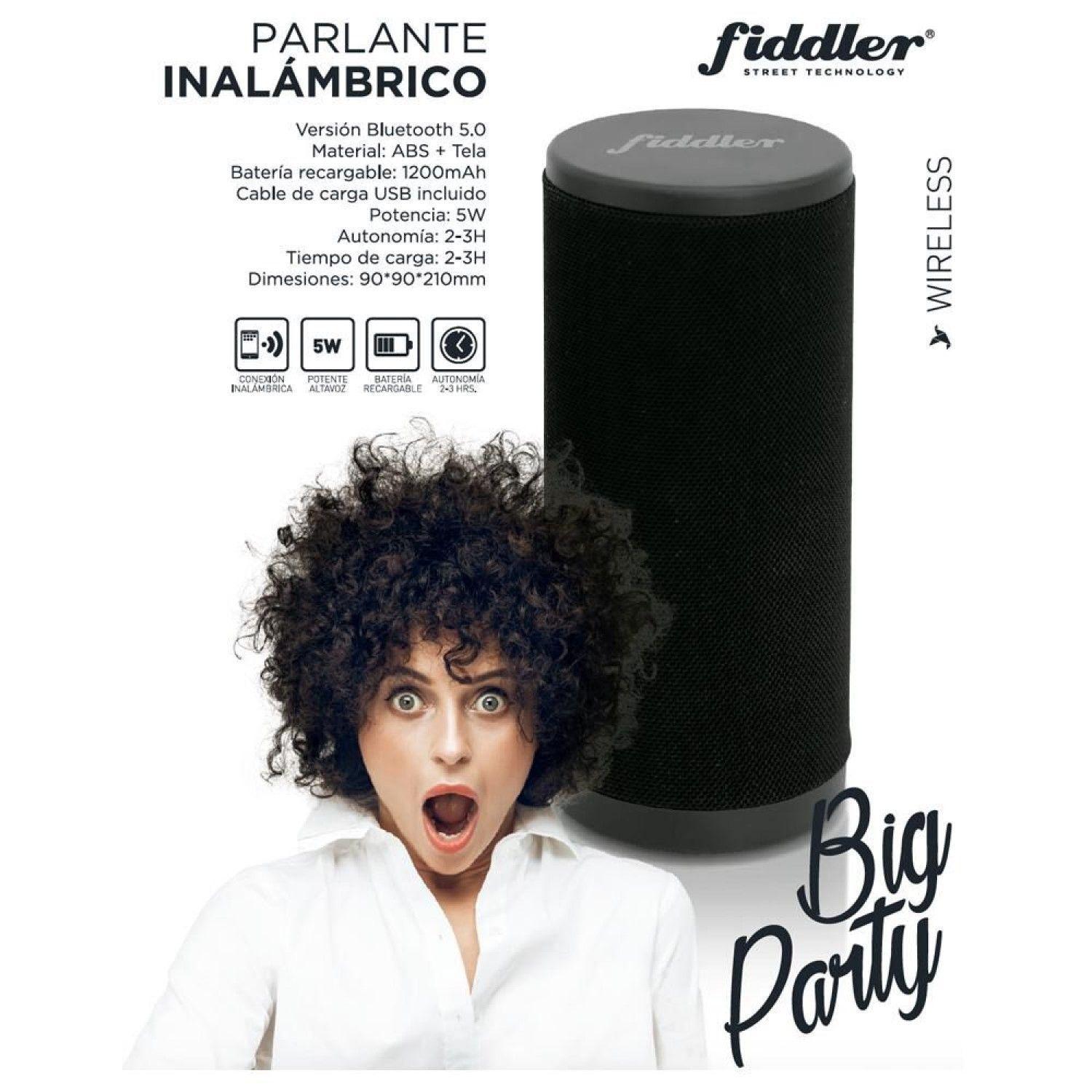 Parlante Portátil Bt Big Party Fiddler FD3823 Negro-2