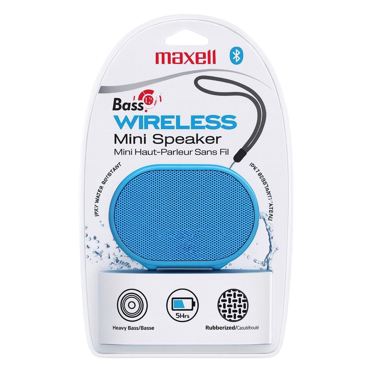Parlante Maxell Bass13 Bluetooth Fm Radio Ipx-2 Azul-2