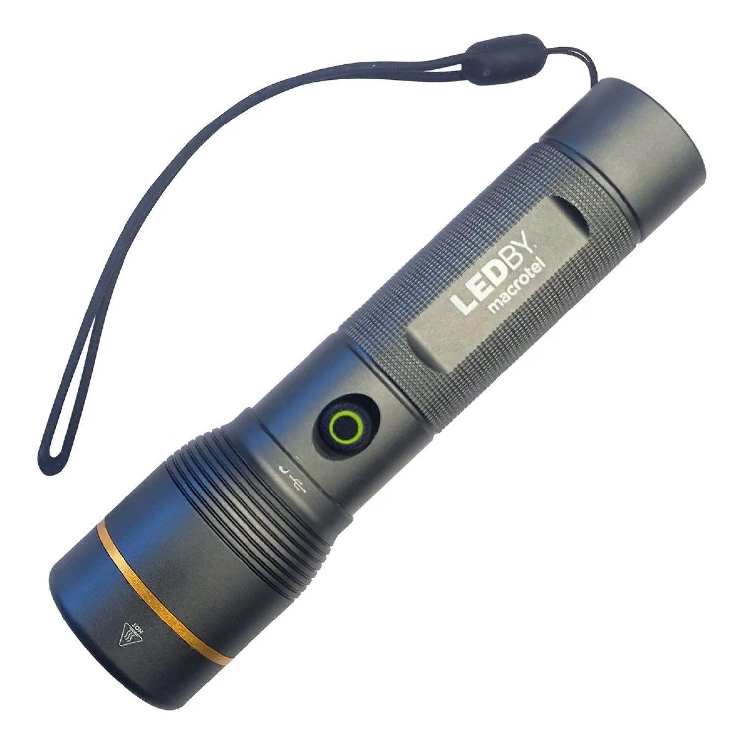 Linterna LED Táctica 1600lm Recargable LB-FL8032 Macrotel-2