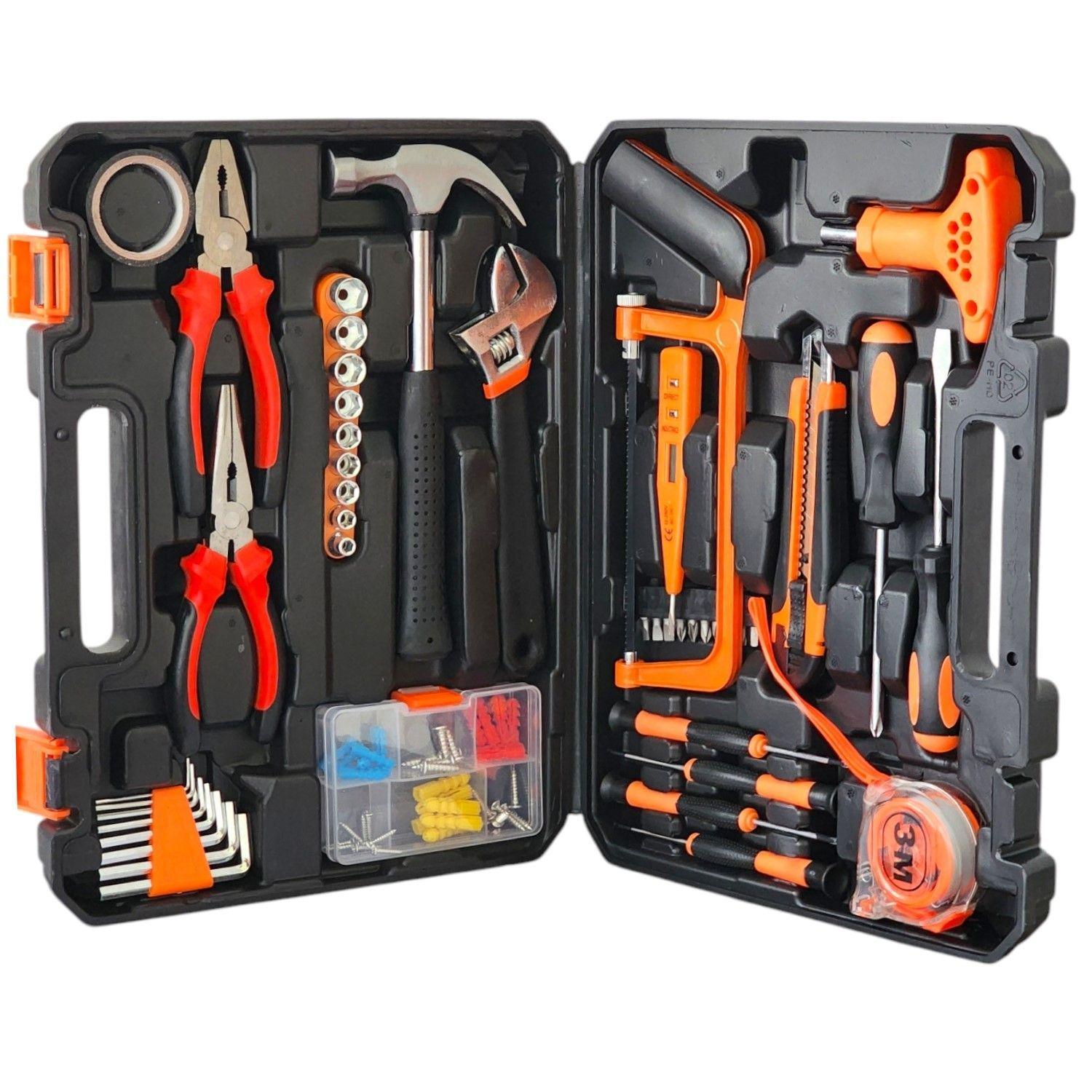 Set 150 Piezas Herramientas Manuales Maletín Portátil 13494-3
