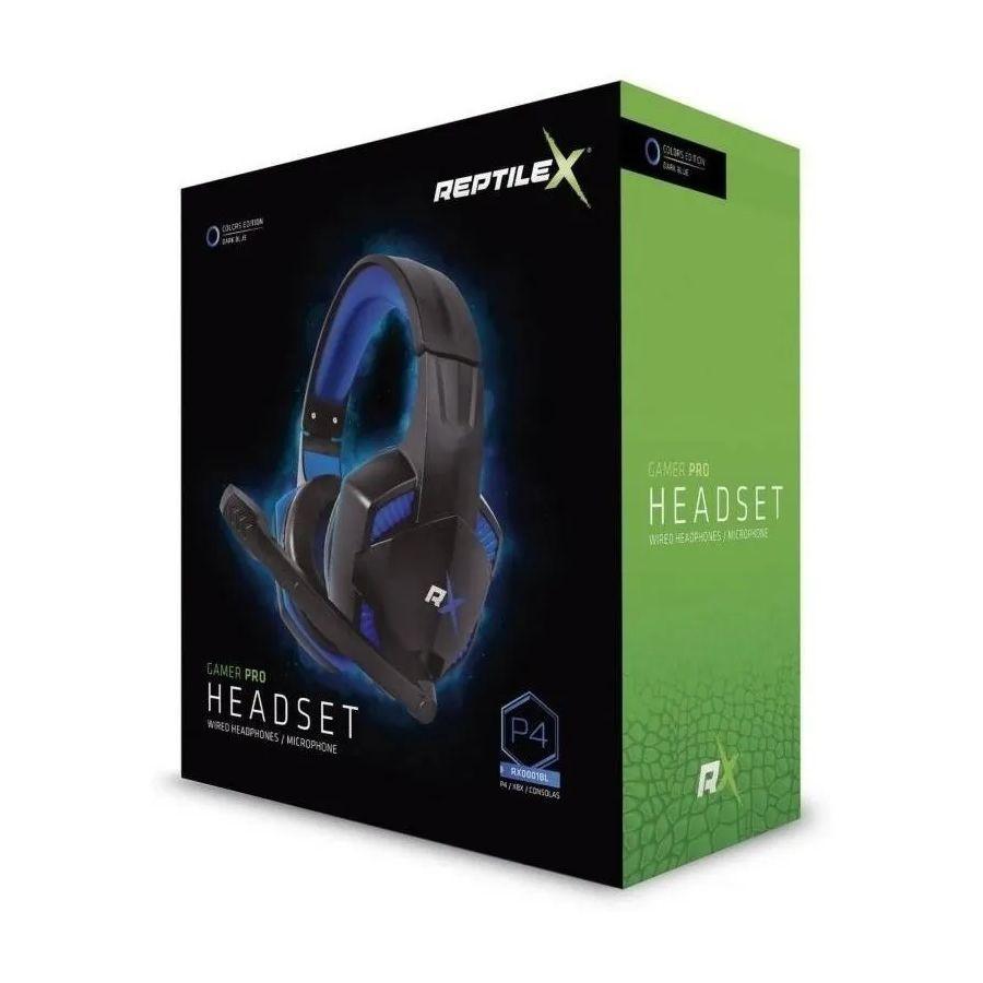 Audifonos Reptile X Gamer Pro Ps4 Pc Azul-2