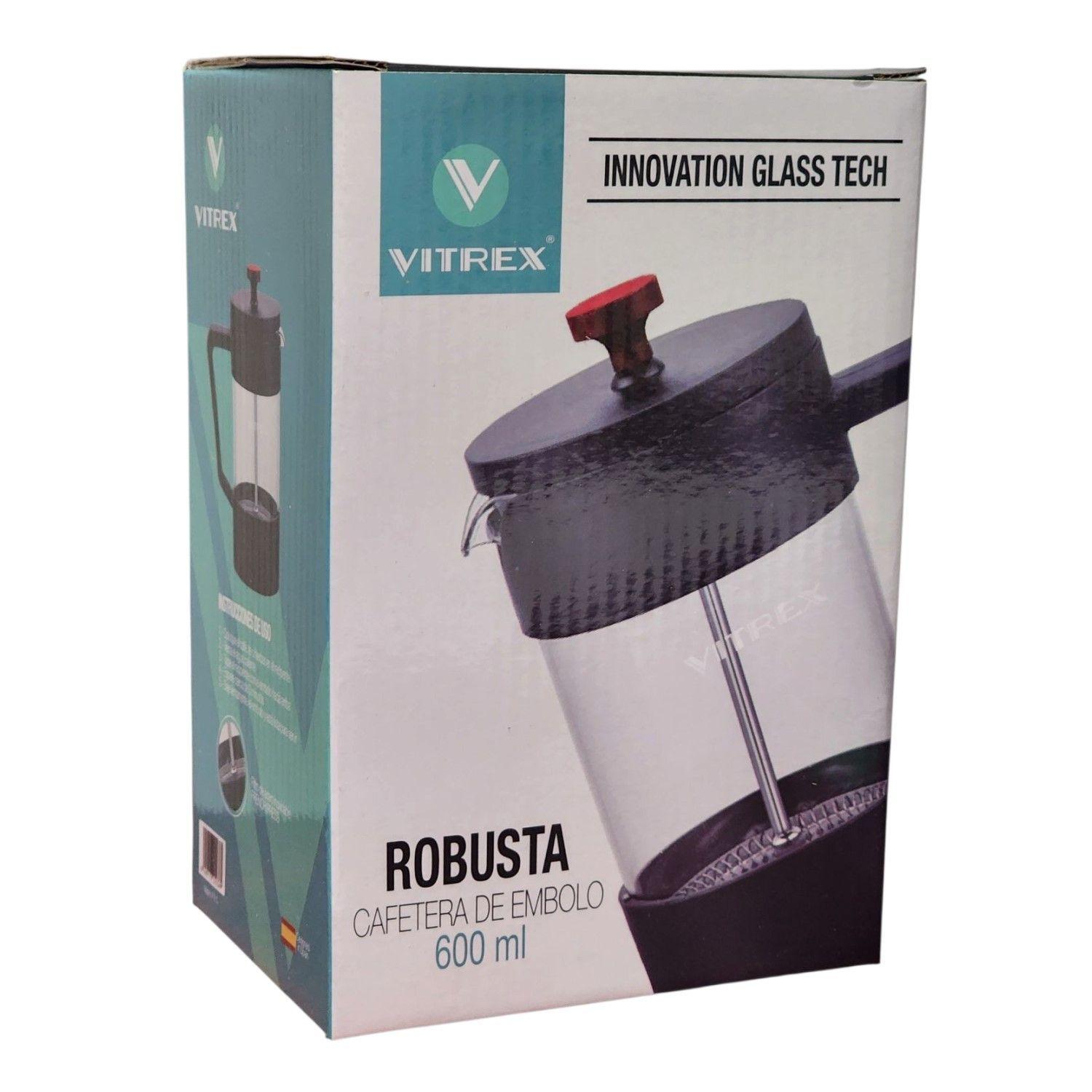Cafetera de Embolo Francesa Robusta Vitrex 600 ml.-2