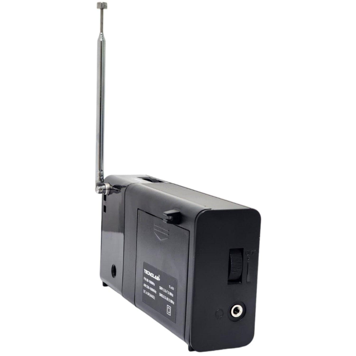 Radio Portátil de Bolsillo Tecnolab AM/FM/SW TL633-3