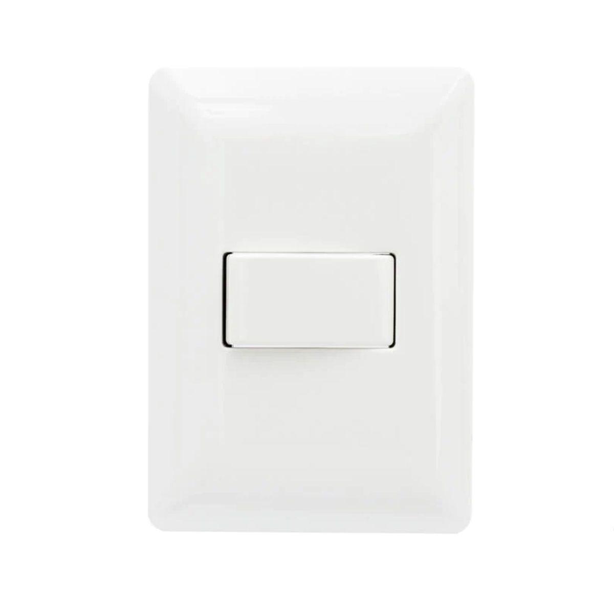 Interruptor Simple Pared Muro 250v 10a Philco Blanco-0
