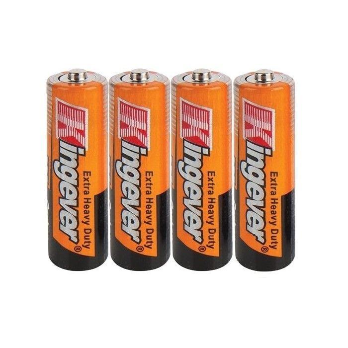 Pack 4 Pilas Kingever AA Carbon Battery R6-1