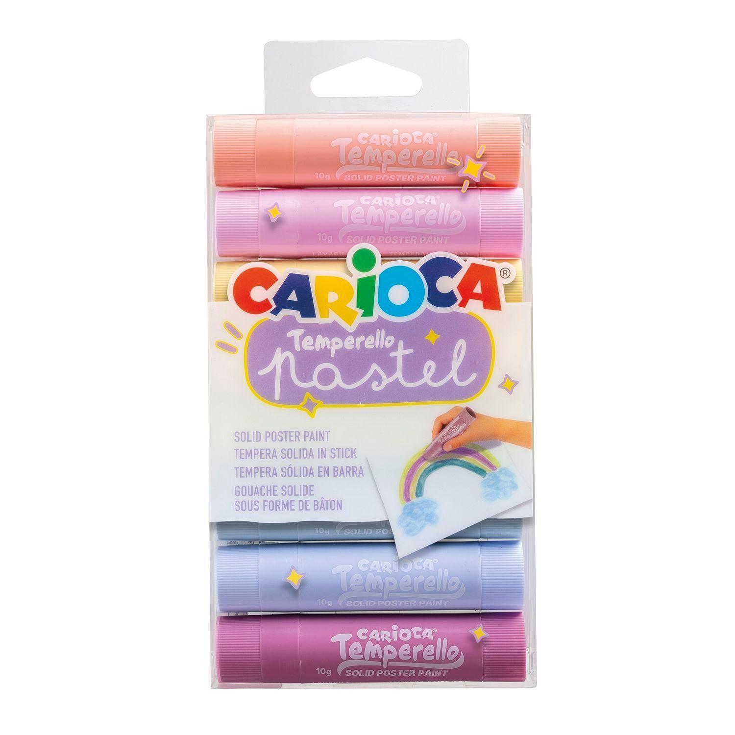 Témperas Sólidas Carioca Temperello Pastel 8 Unidades-0