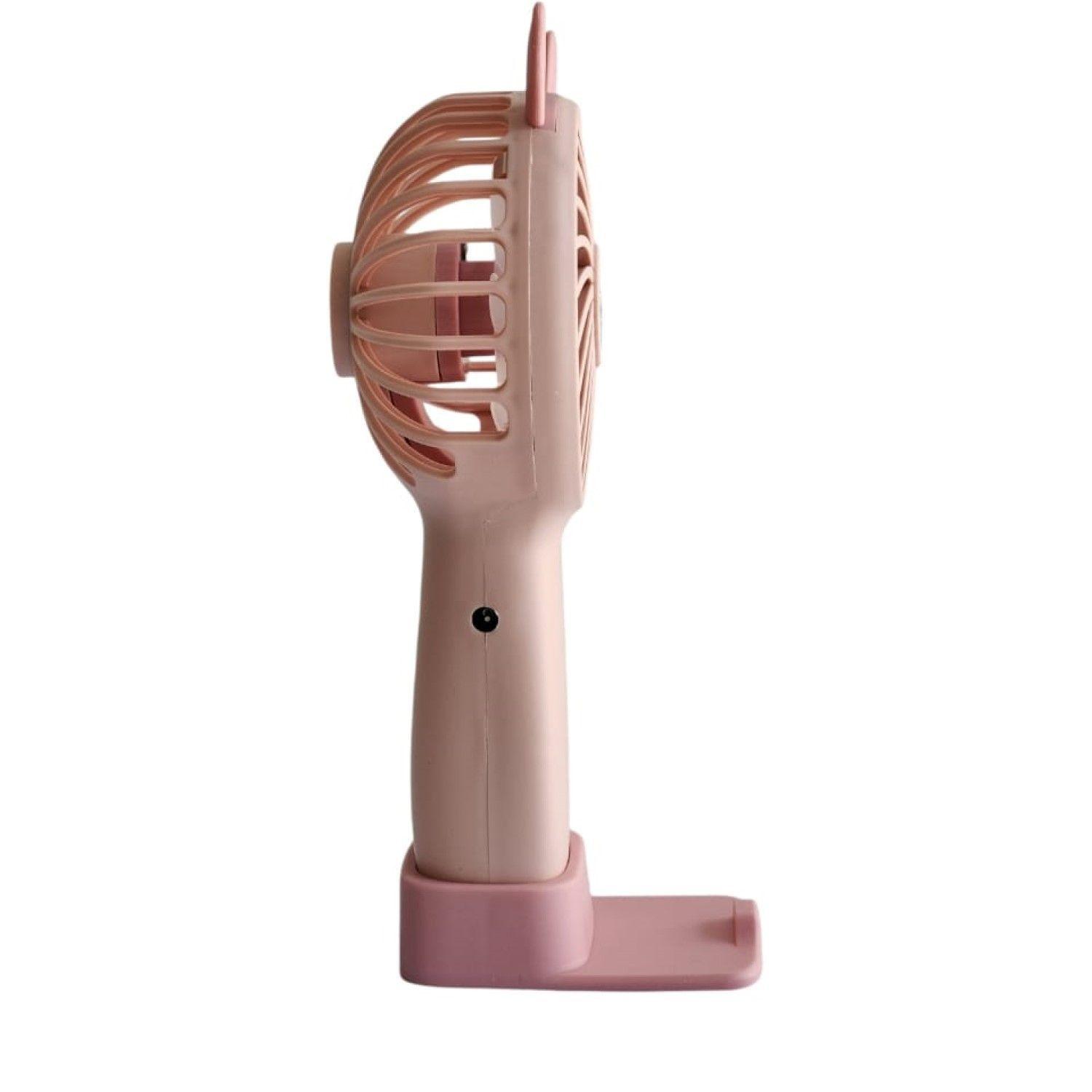 Mini Ventilador Portátil Recargable Rosa TL672P-4