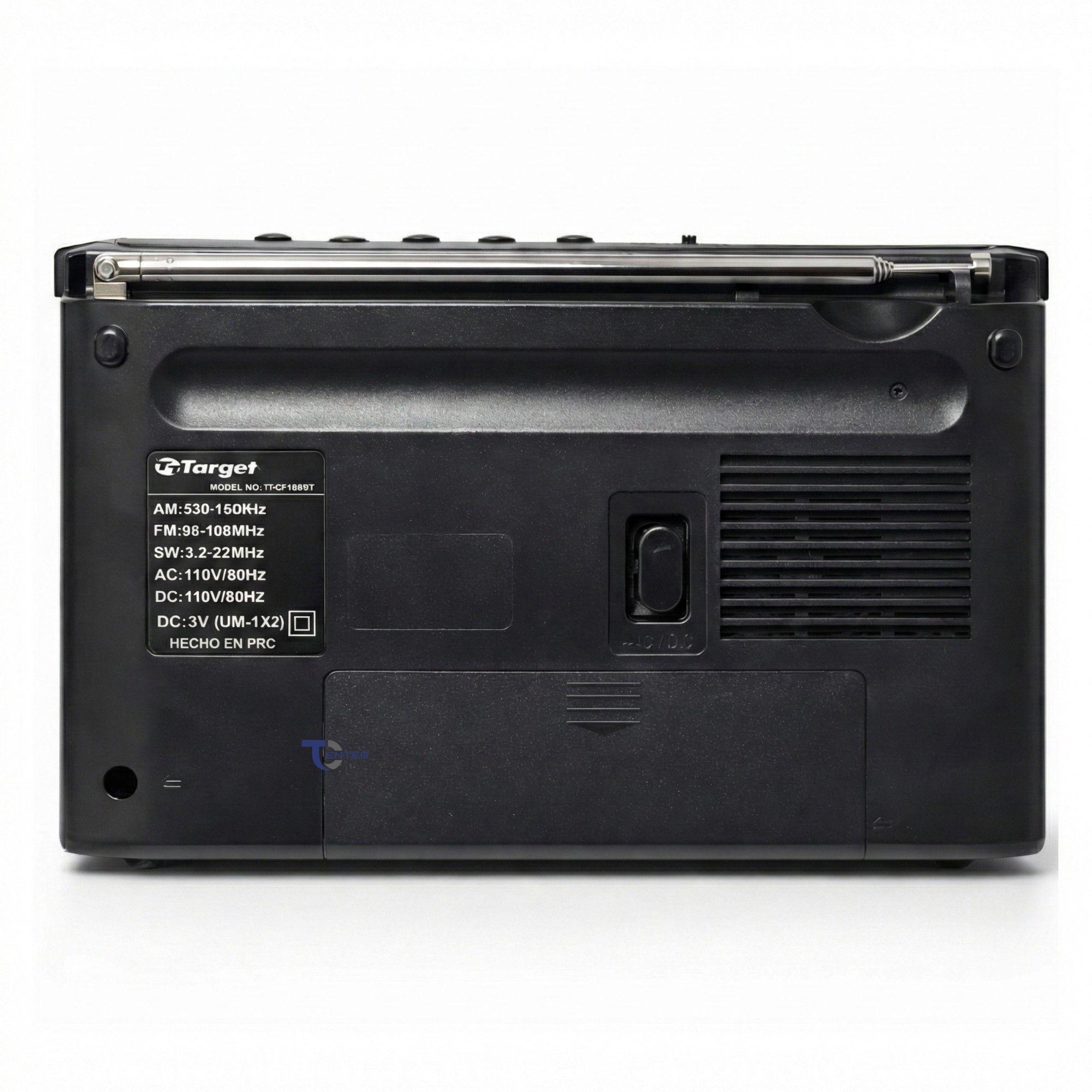 Radio Portátil BT Target TT-CF18BT 4 Bandas USB SD Recargable-2