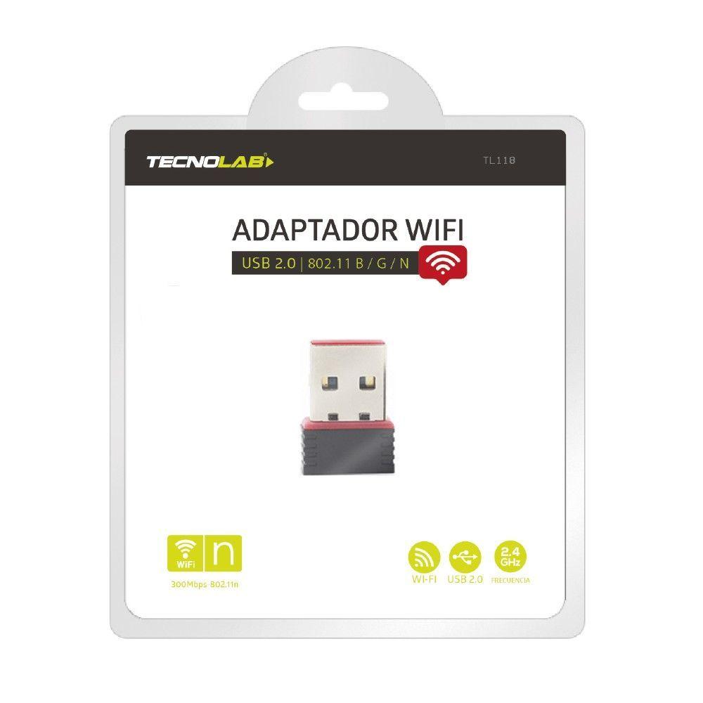 Adaptador Wifi Usb 2.0 150mbps Tecnolab TL118-2