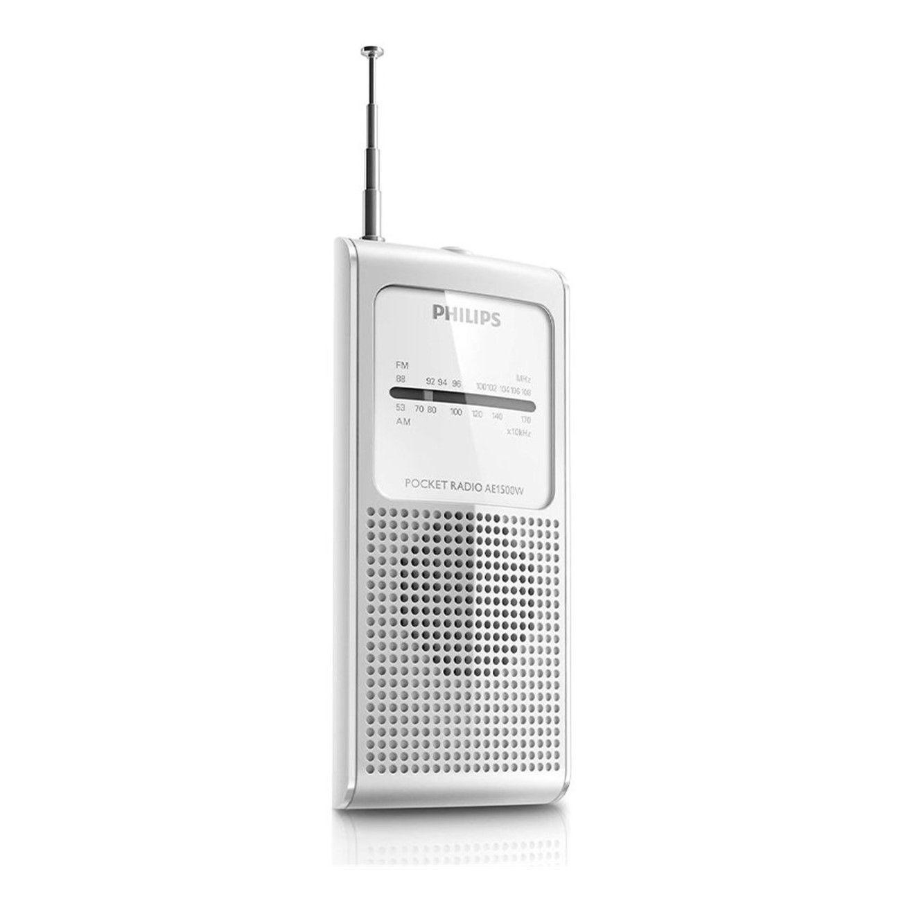 Radio Portatil Philips de Bolsillo AM FM Blanca-2