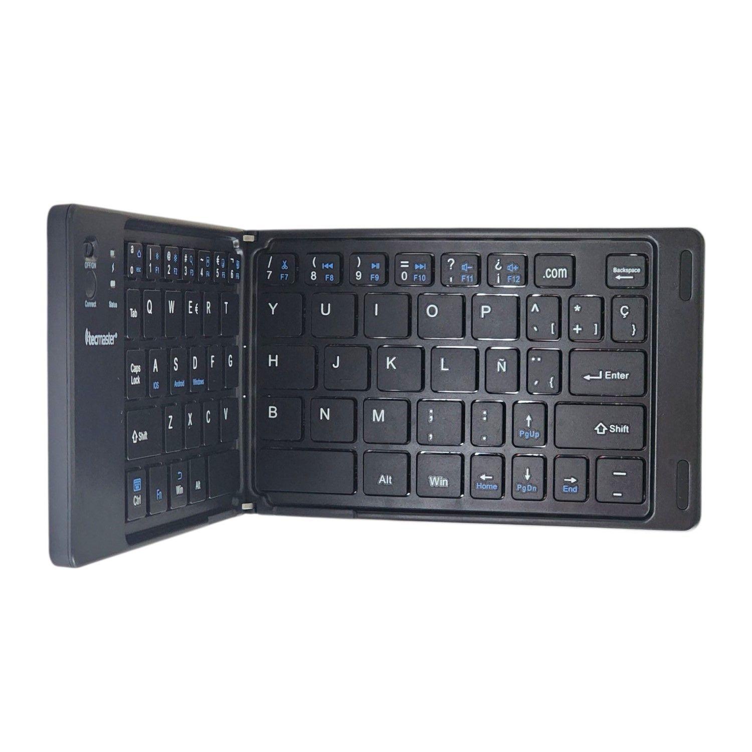 Mini-Teclado Plegable Bt Recargable Tipo-C Tecmaster-2