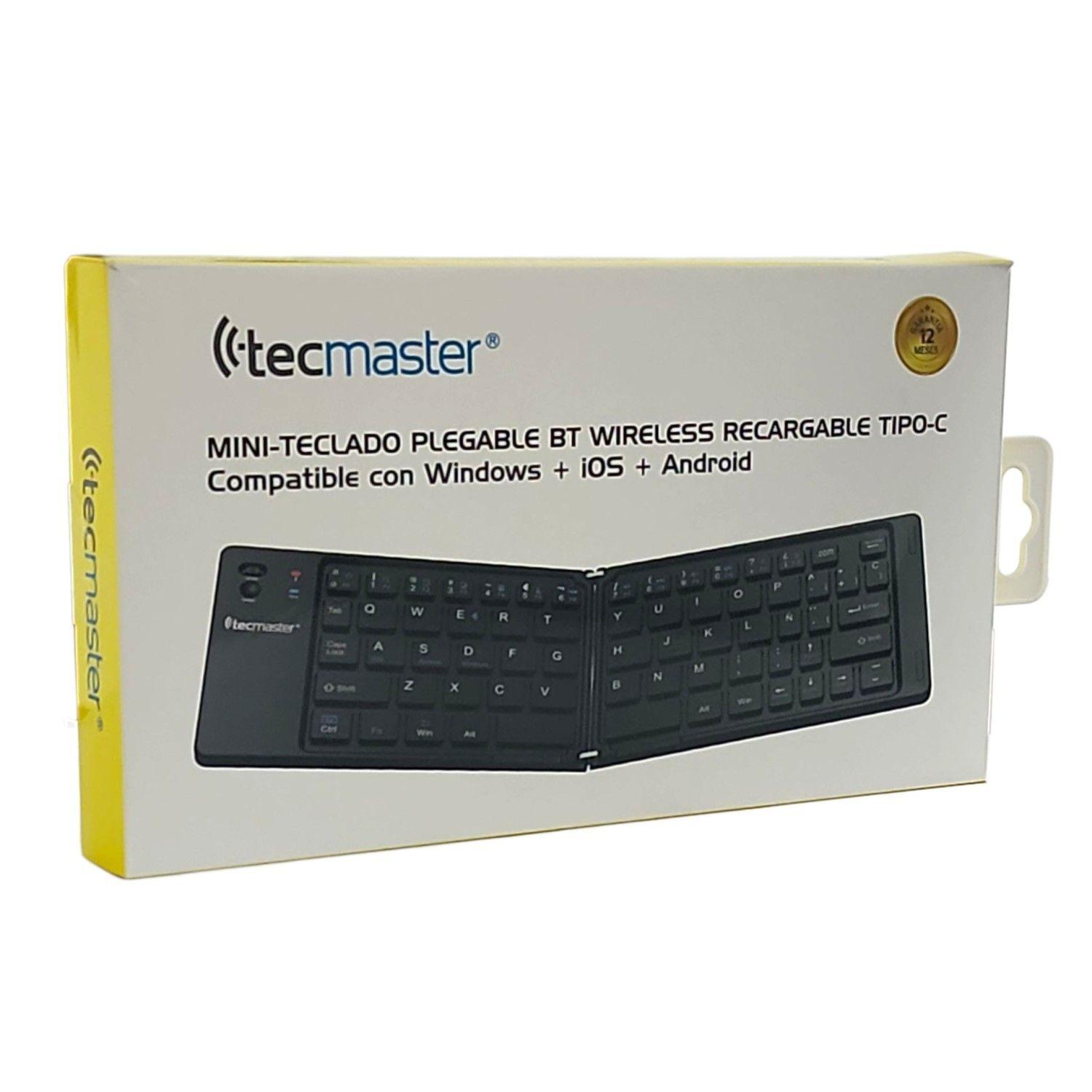 Mini-Teclado Plegable Bt Recargable Tipo-C Tecmaster-7