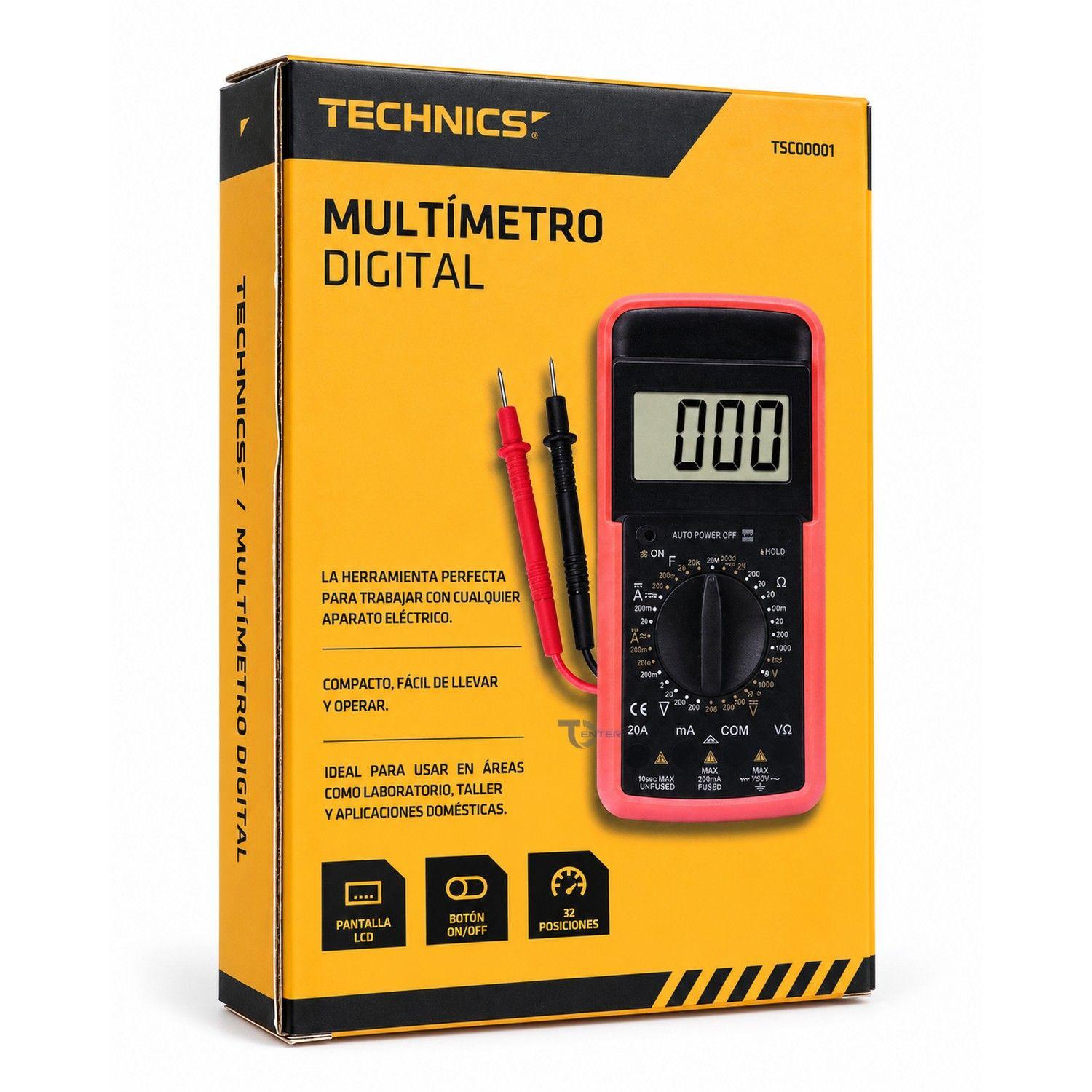 Tester Multímetro Digital Technics TEC0001-4