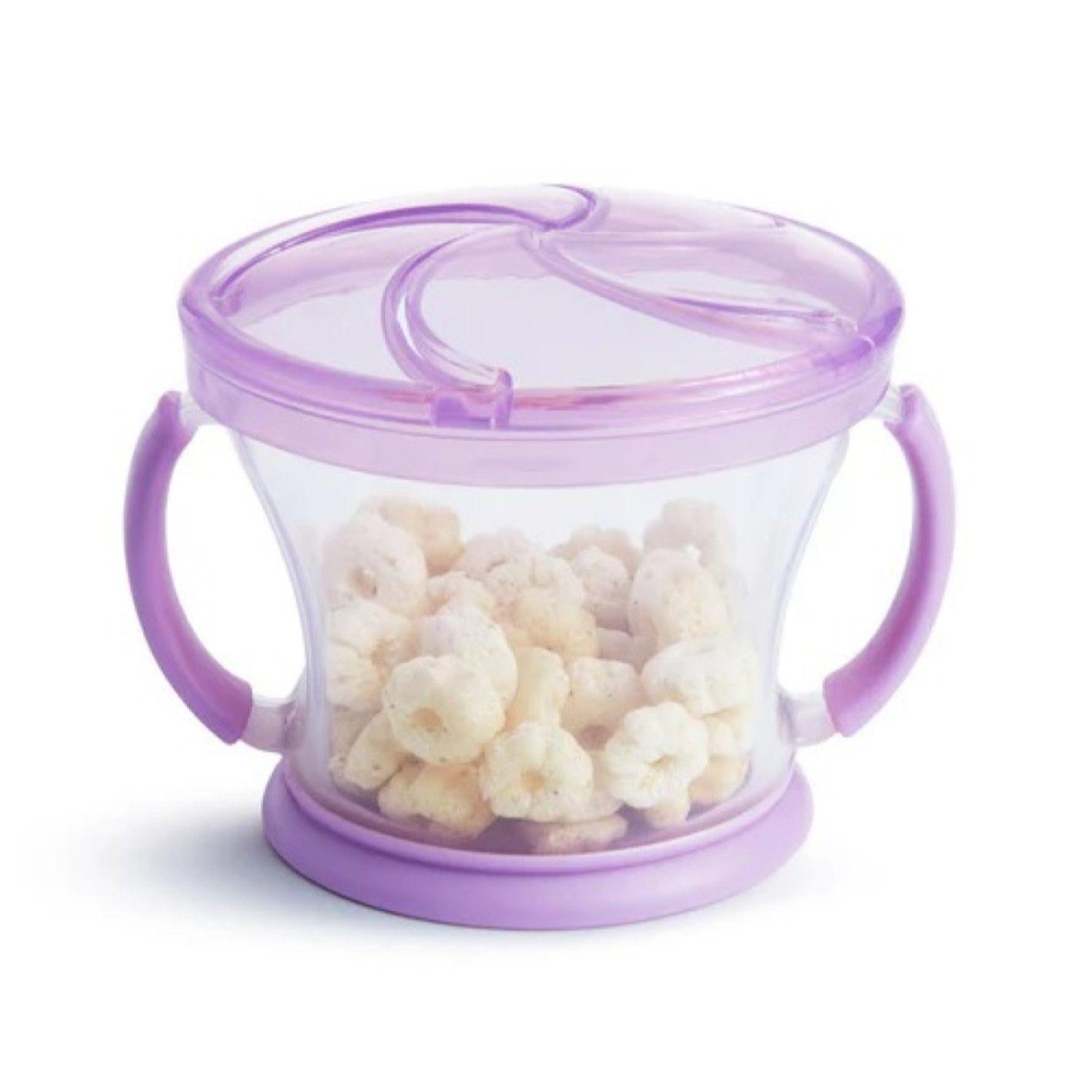Vaso Bebé Contenedor Antiderrames 12m+ Munchkin Color Morado-2