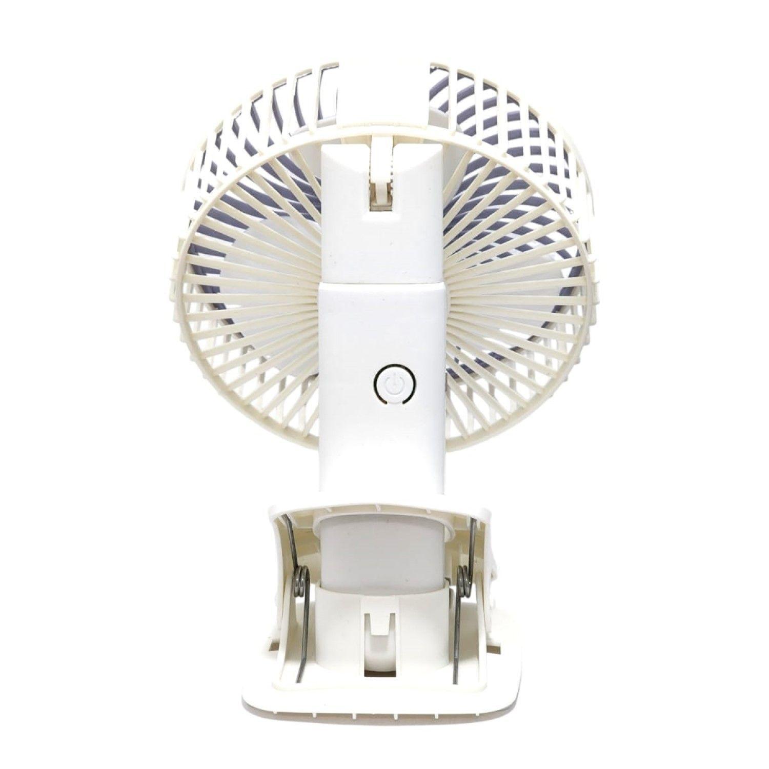 Ventilador Clip Portátil Recargable Tecnolab TL674 blanco-5