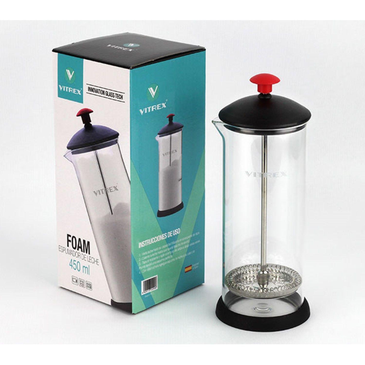 Espumador de leche de Vidrio Foam 450ml Vitrex-6