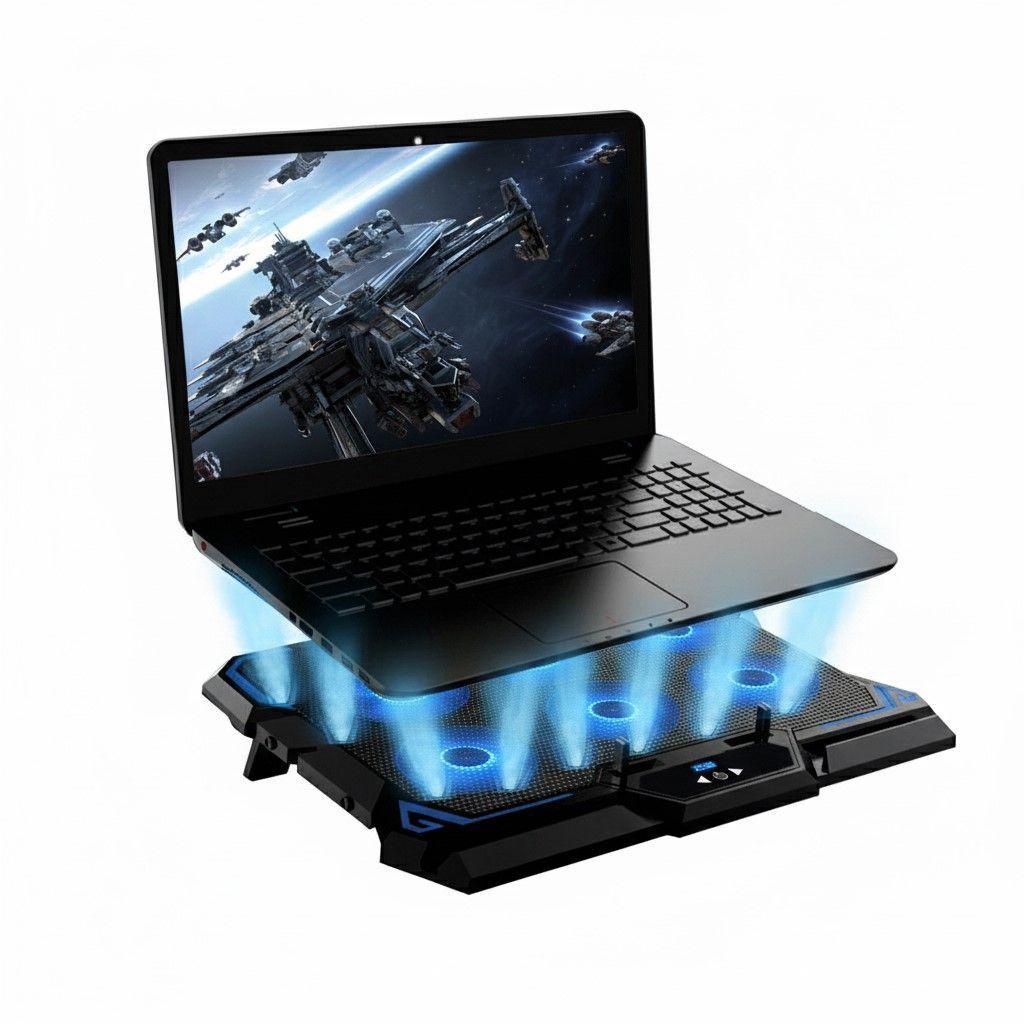 Ventilador Notebook Gamer Reptilex 6 Aspas Alto Flujo Rx0025-2