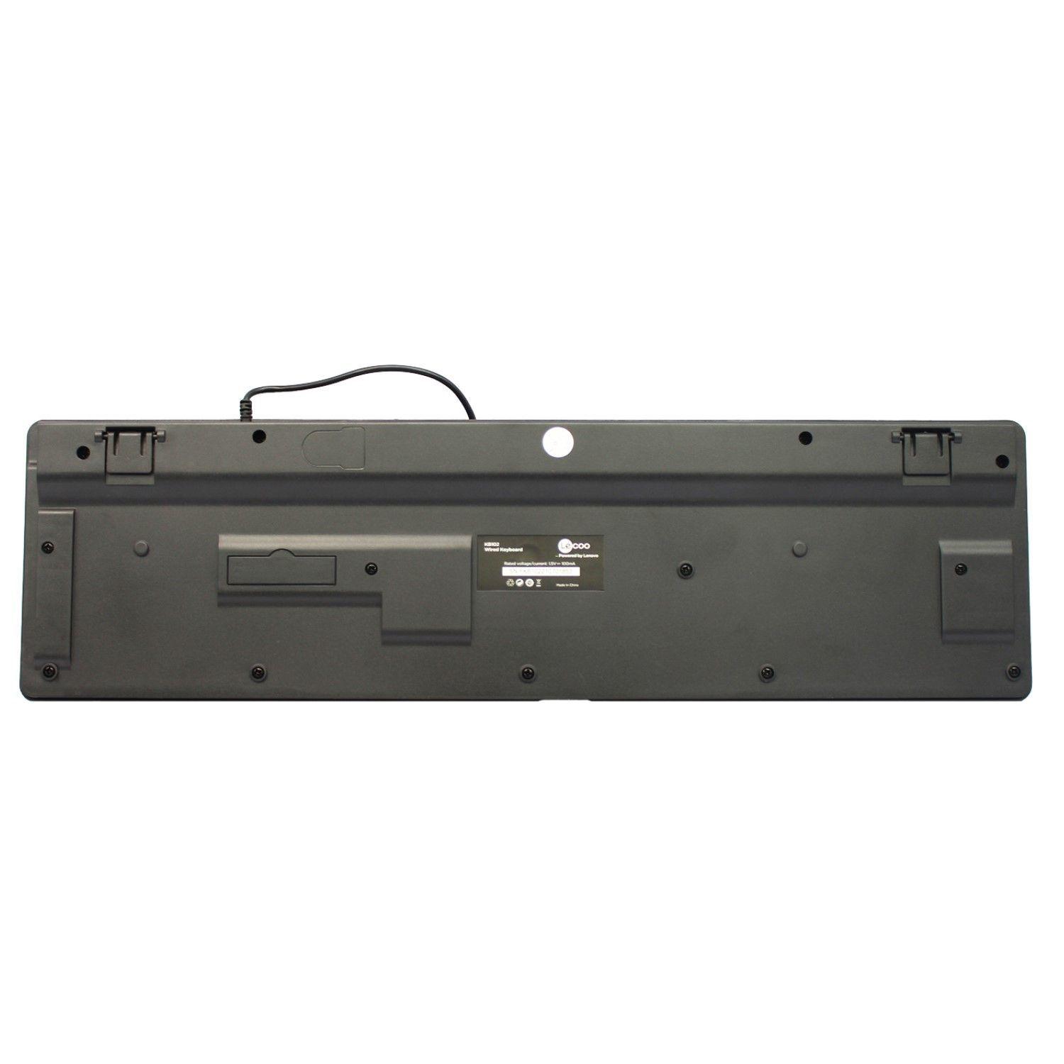Teclado Usb Lecoo KB102 Alámbrico Negro-1