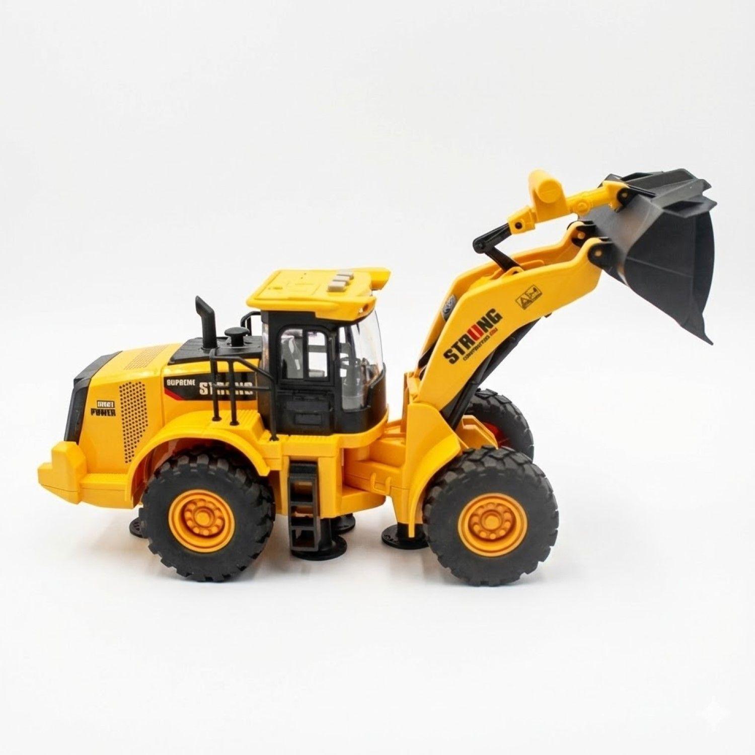 Juguete Excavadora Fricción Luces Sonido Escala 1:14 DBG1684-4