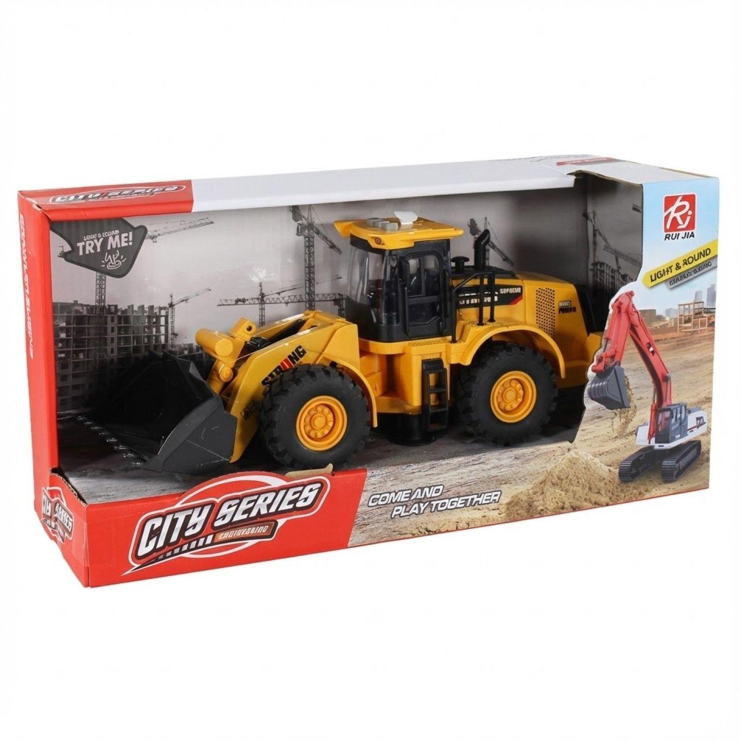 Juguete Excavadora Fricción Luces Sonido Escala 1:14 DBG1684-7