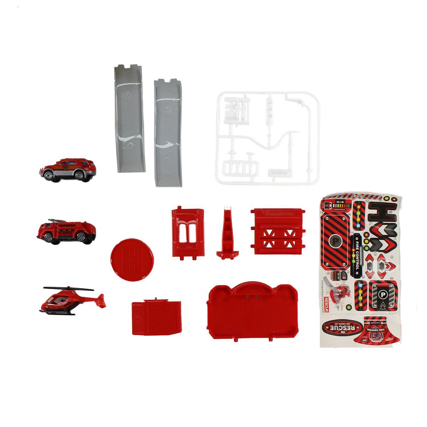 Juguete Estación Bomberos 2 en 1 con Vehículos DBG1708-3