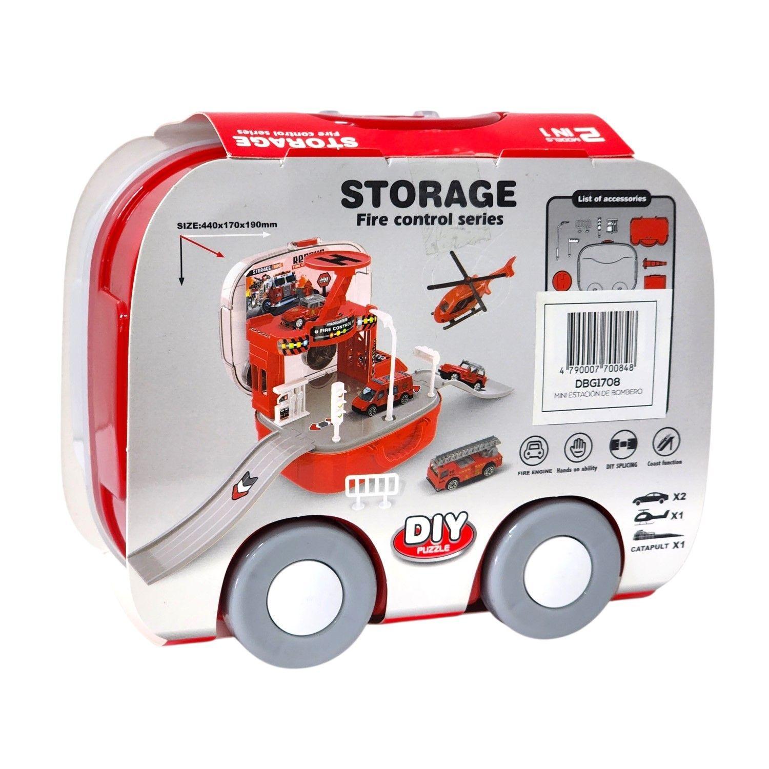 Juguete Estación Bomberos 2 en 1 con Vehículos DBG1708-5
