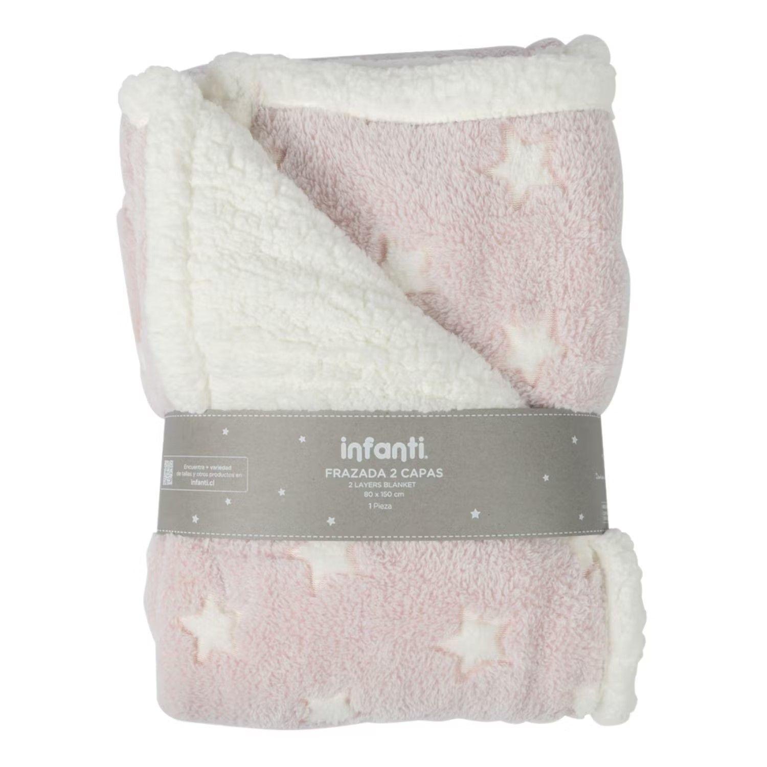 Frazada Cuna Infanti Rosada 80x150cm-0