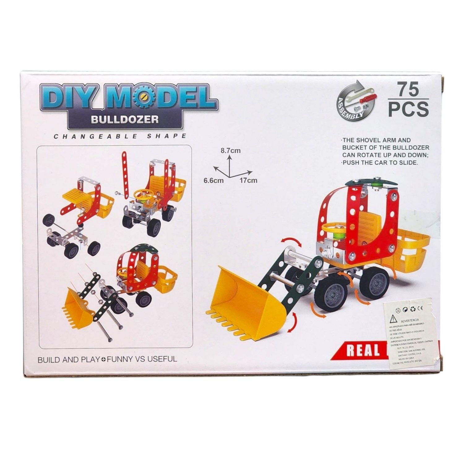Set Construcción Metálico Excavadora 75pz 55726-3