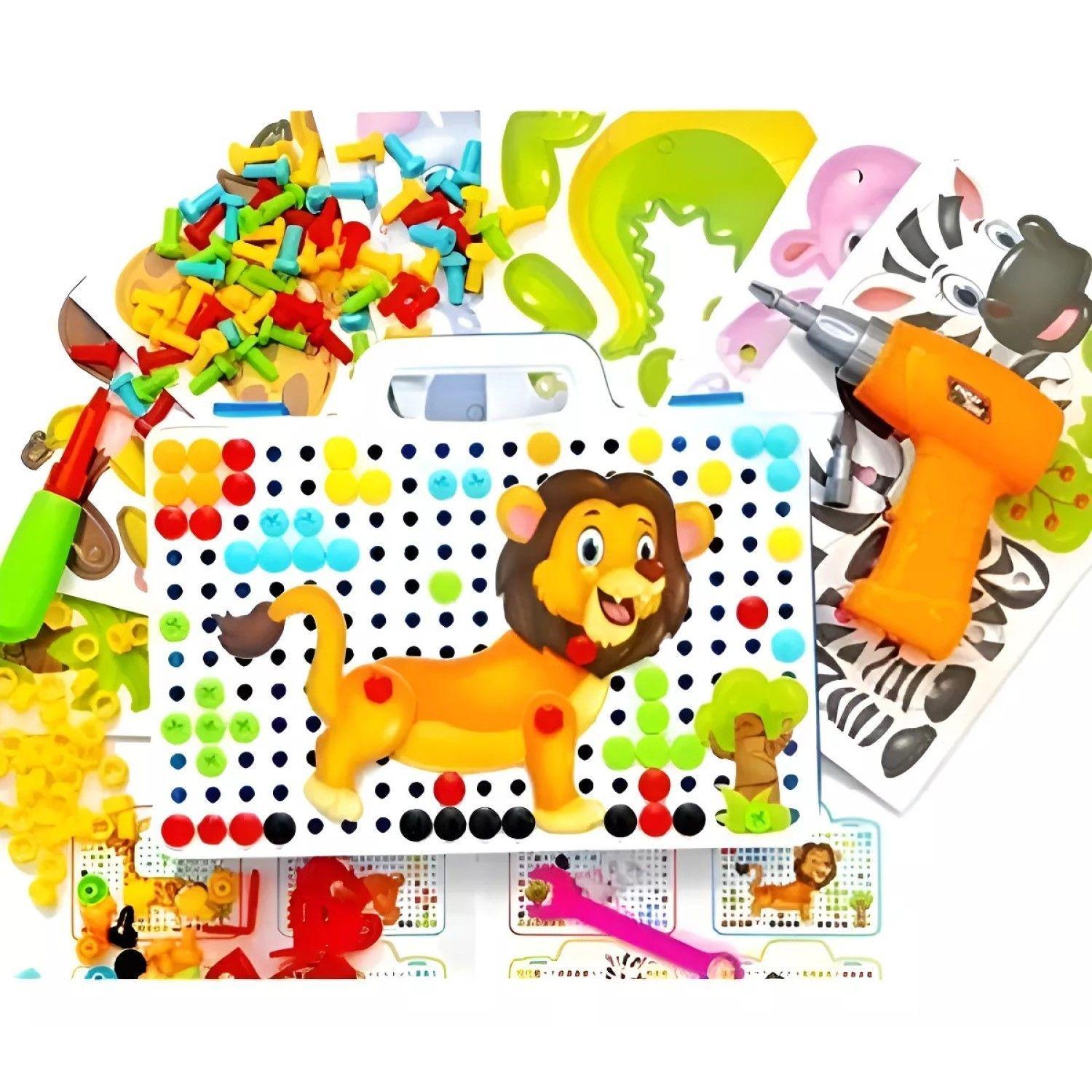 Juego Construcción Con Taladro Eléctrico Niños 55533-6