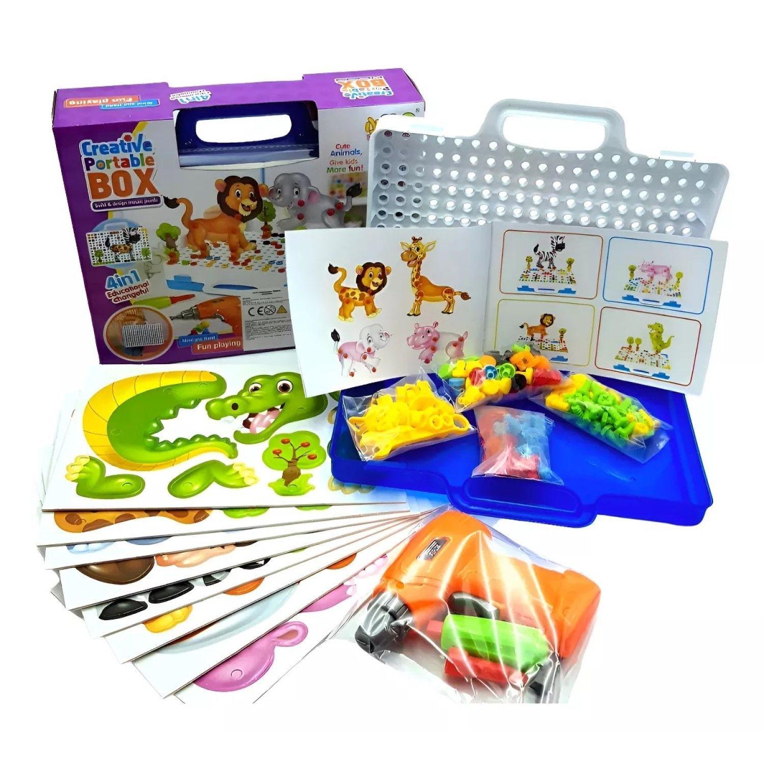 Juego Construcción Con Taladro Eléctrico Niños 55533-7