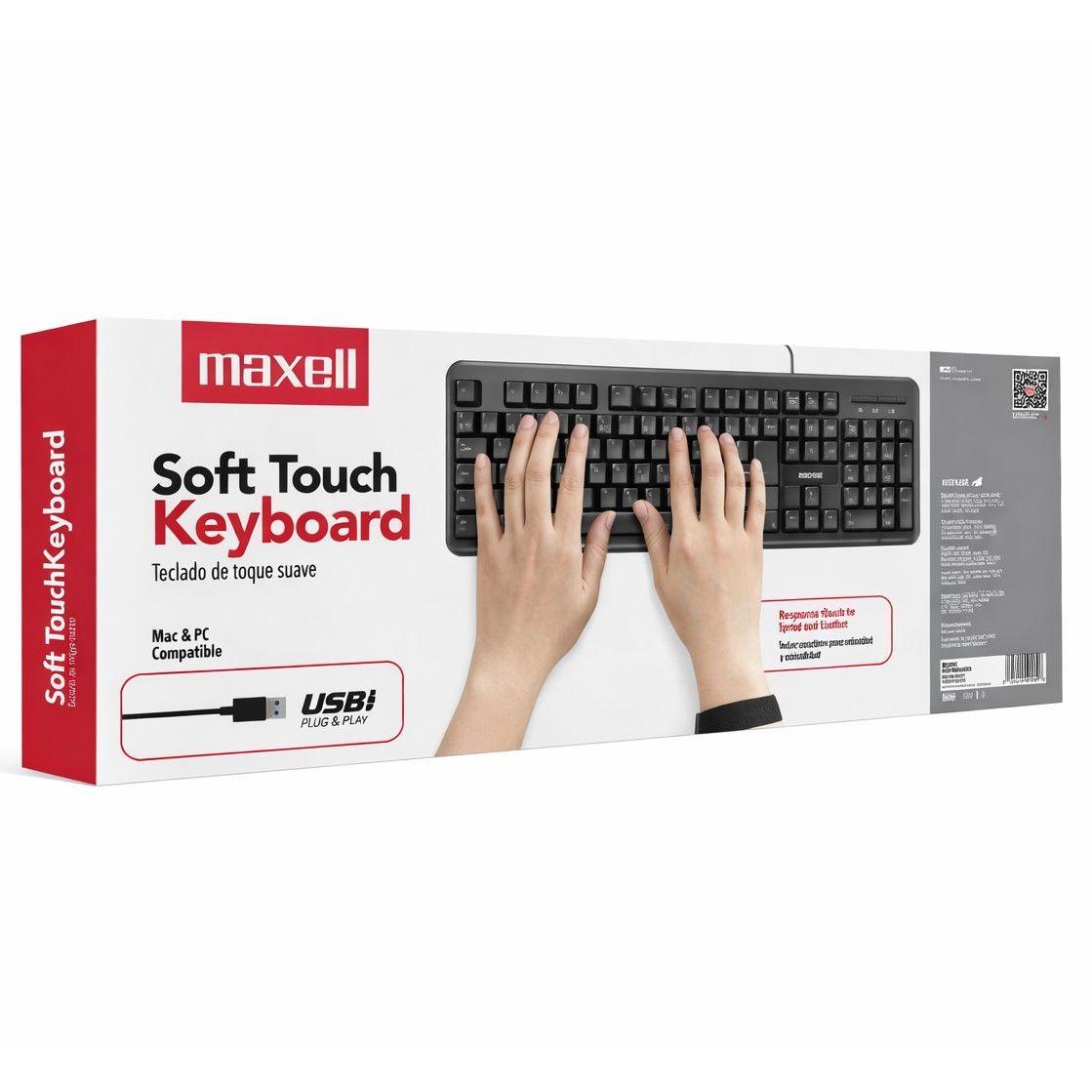 Teclado Básico Maxell KB-90 Conector Usb Negro-3