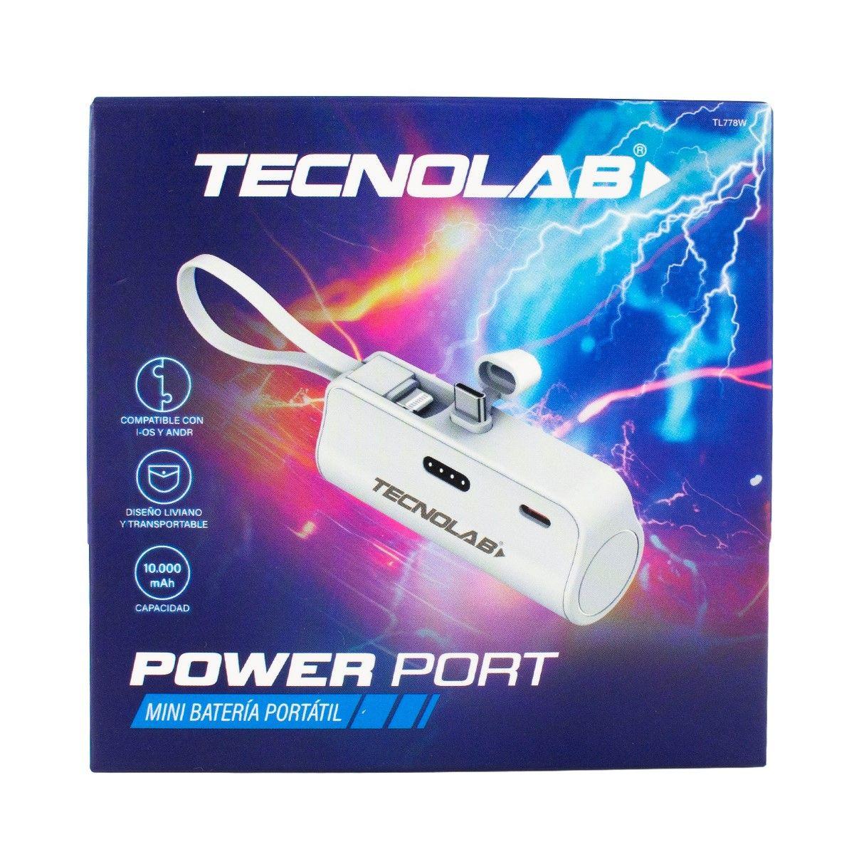 Powerbank 10000mAh 20W Tipo C y LNTG TL778W Blanco-5
