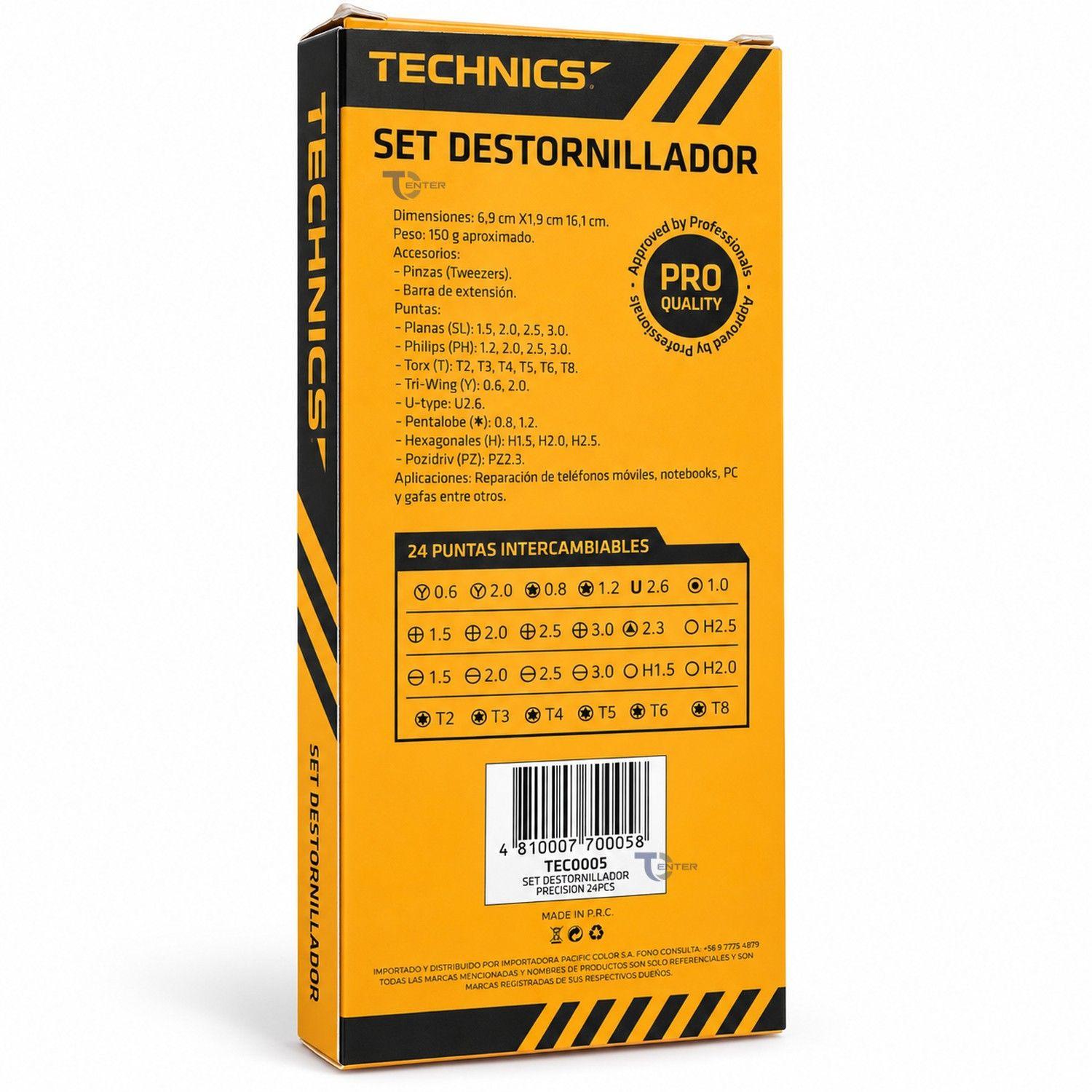 Set Destornillador Precisión Technics TEC0005 24 Puntas-4