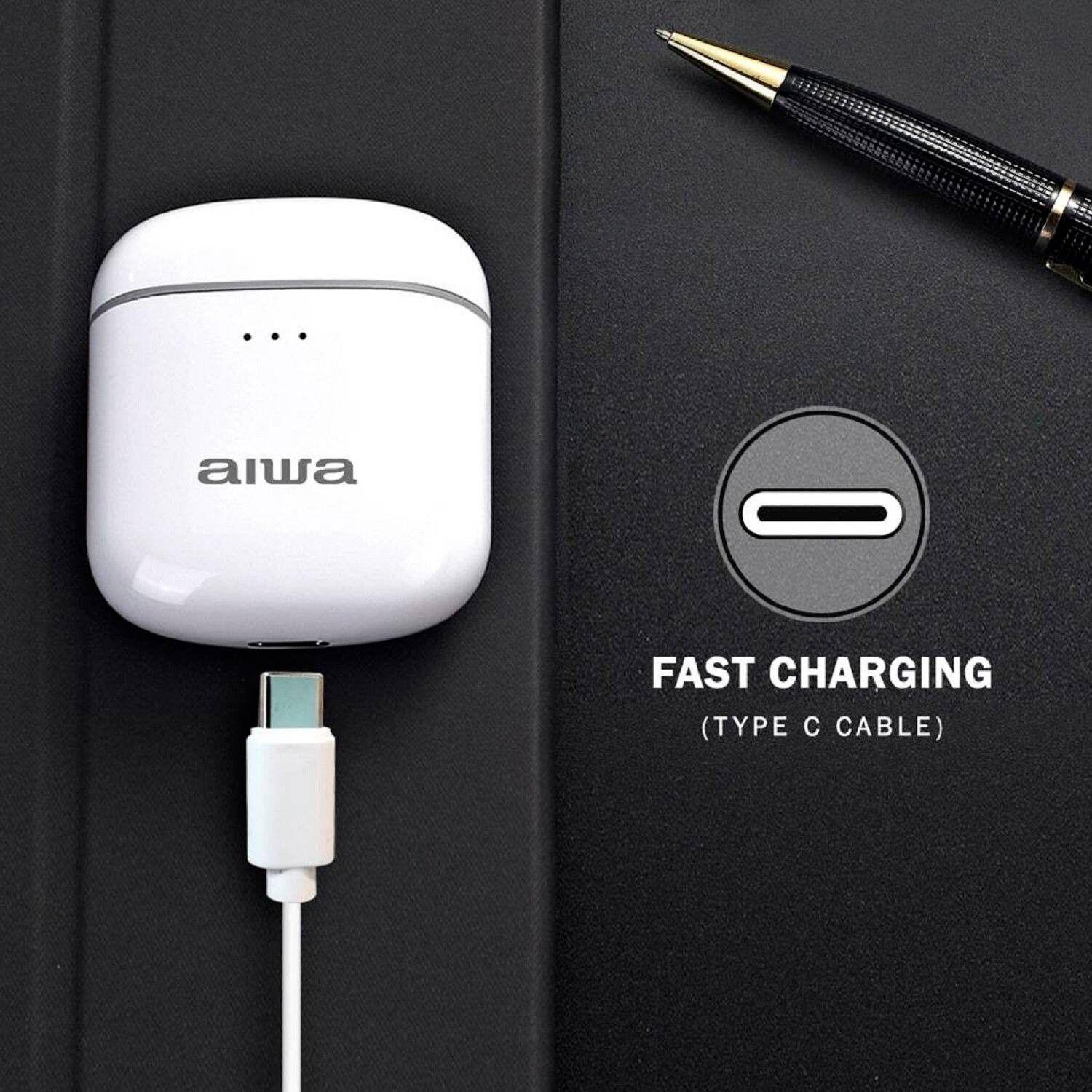 Audifonos Inalambricos Aiwa Earbuds BT V5.0 AW8-3