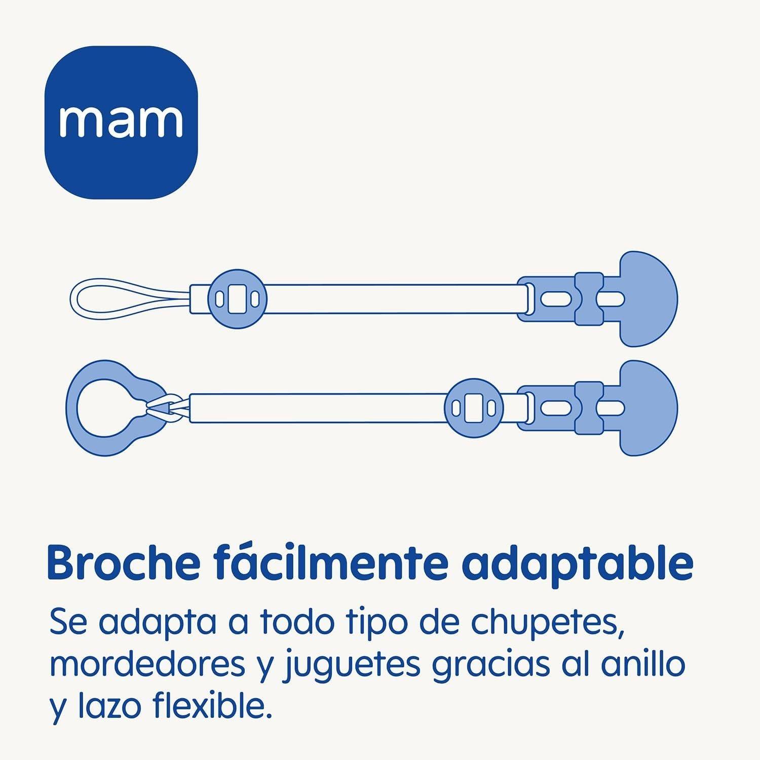 Prendedor Mam Porta Chupete Clip Cobertor Verde/Gris-6