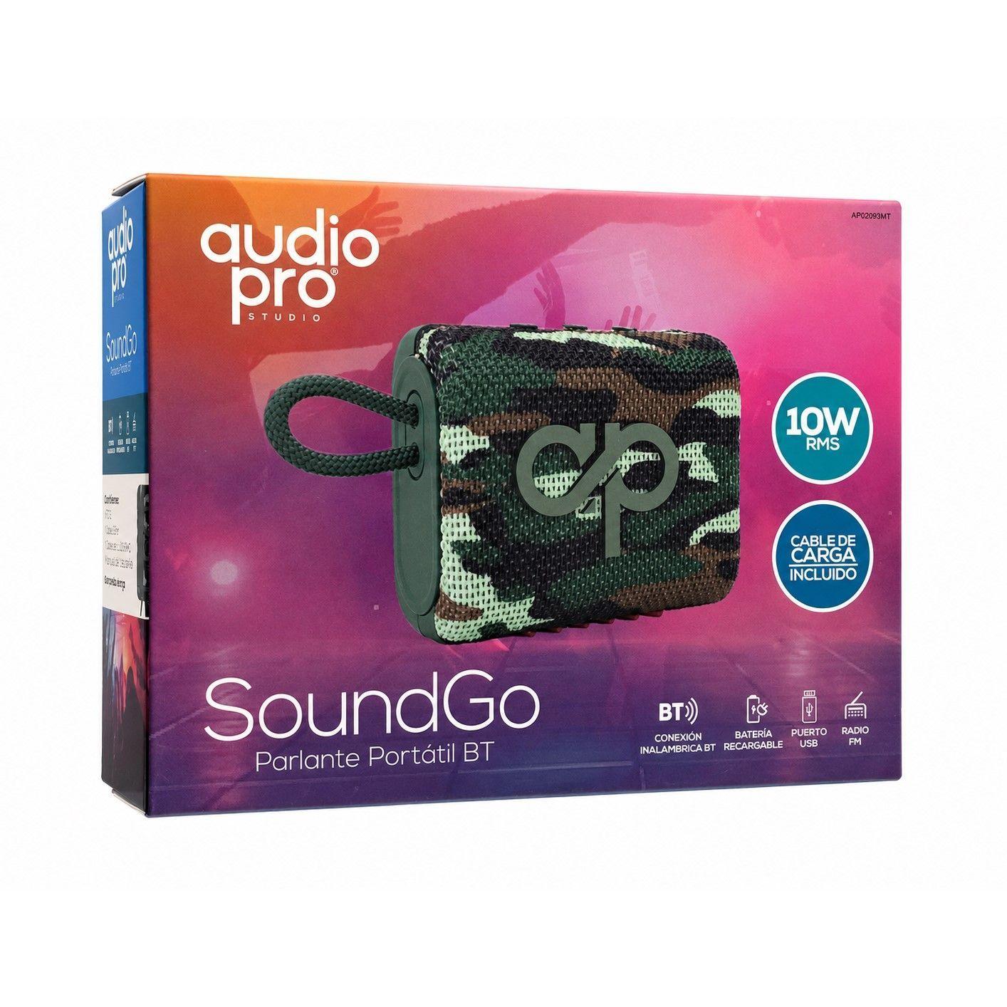 Parlante BT Audiopro 10w Inalámbrico AP02093MT Militar-4
