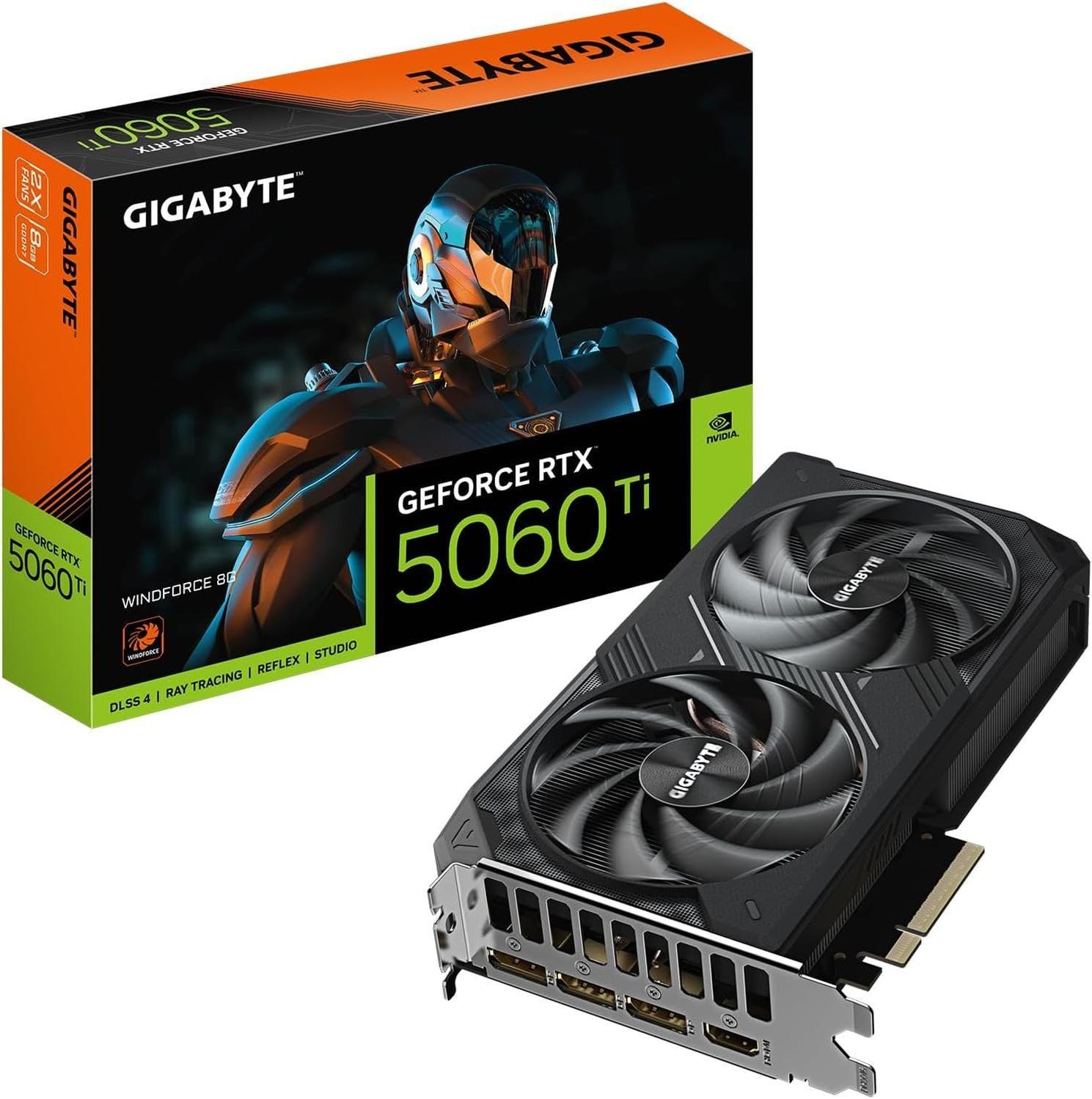 GIGABYTE RTX 5060 Ti WINDFORCE 8G-0