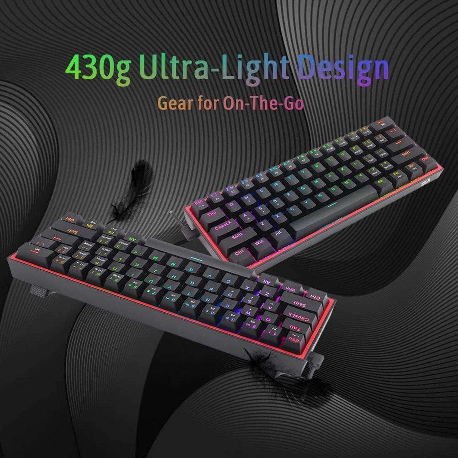 Redragon FIZZ K617-RGB con cable Black-3