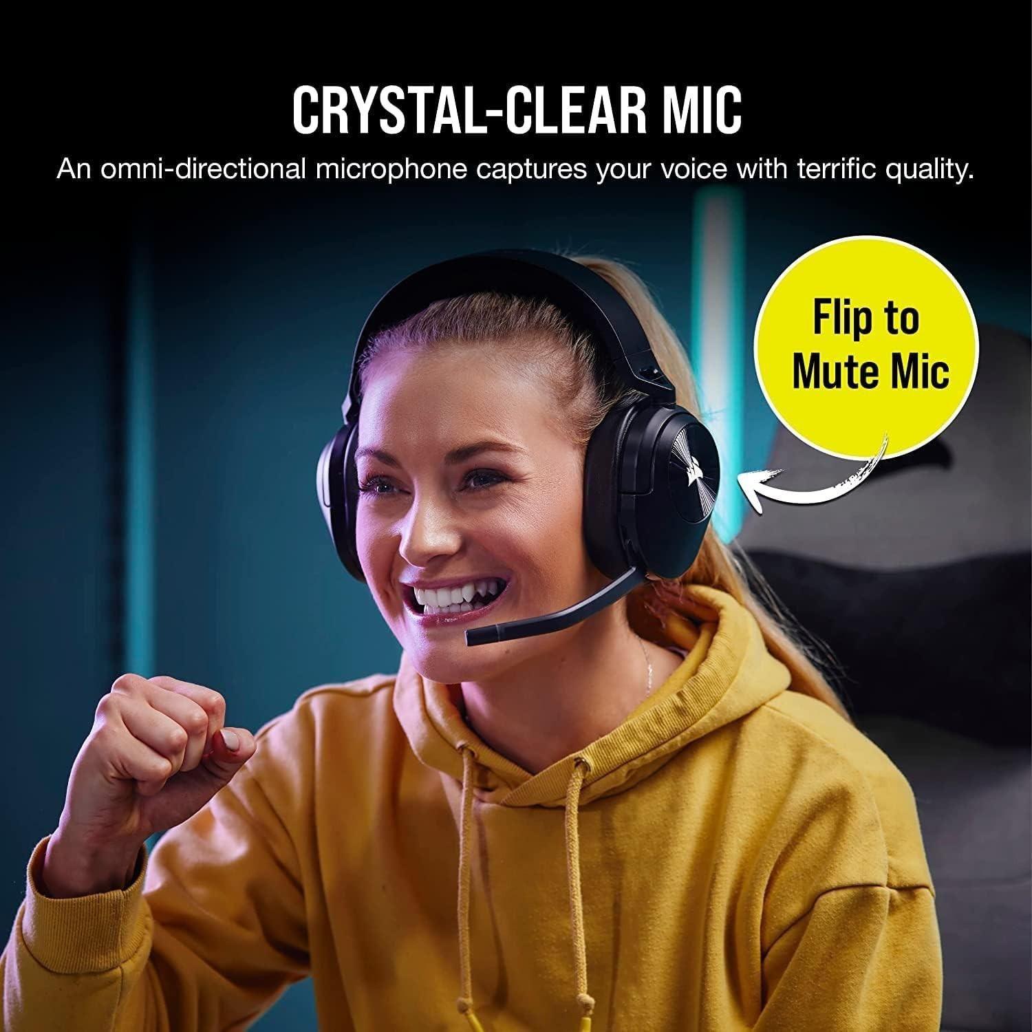 Corsair Auriculares inalmbricos para juegos HS55-1