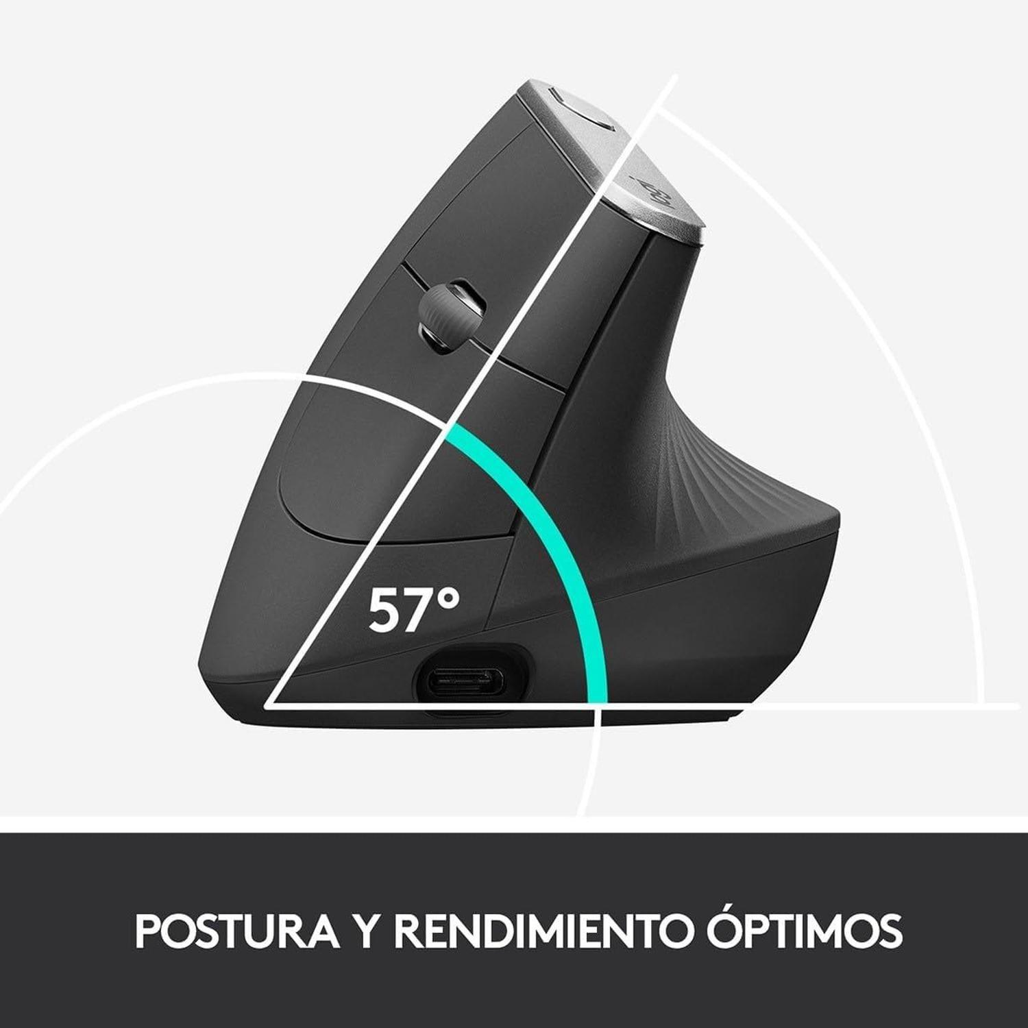 Logitech MX Vertical Mouse Inalámbrico Ergonómico-2